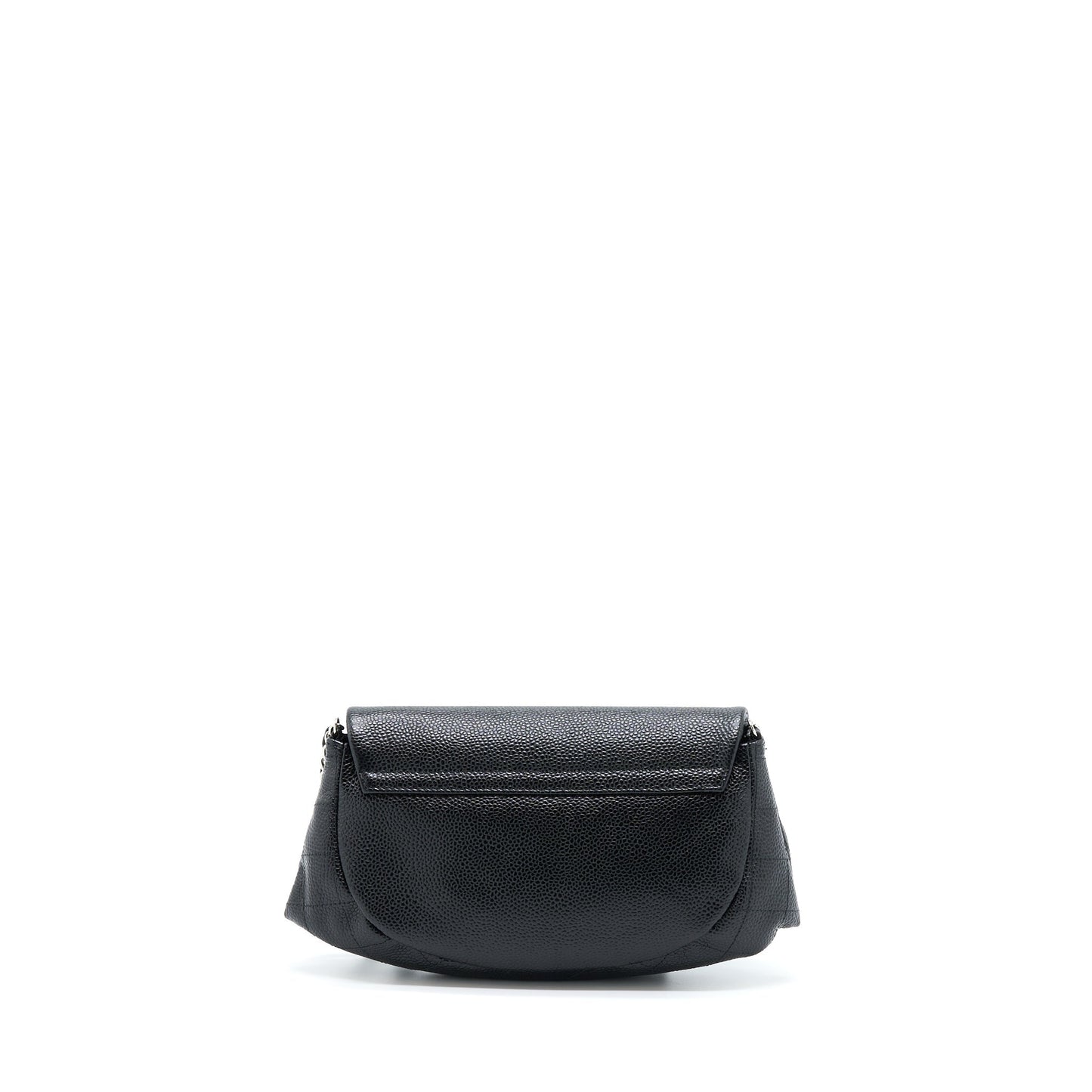 Chanel Half Moon Wallet On Chain Caviar Black