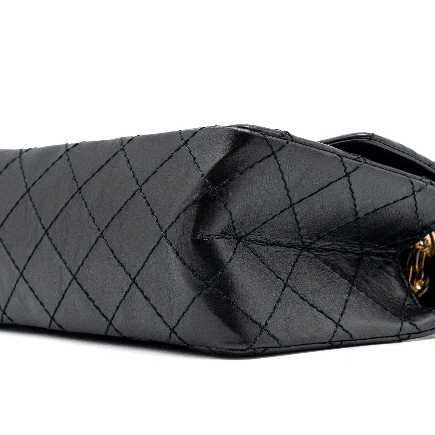 Chanel Mini 2.55 Reissue Aged Calfskin Black  (Microchip)