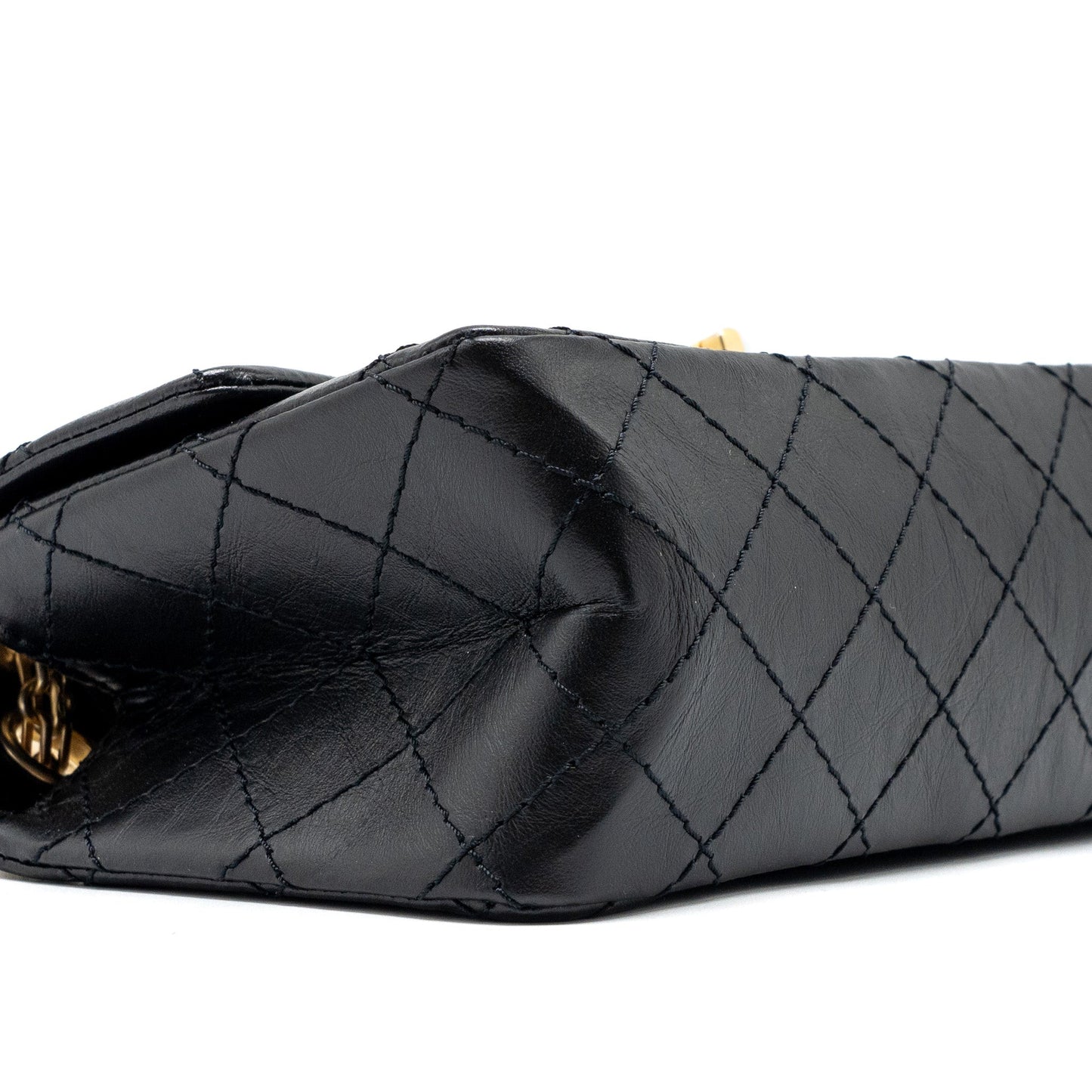 Chanel Mini 2.55 Reissue Aged Calfskin Black  (Microchip)
