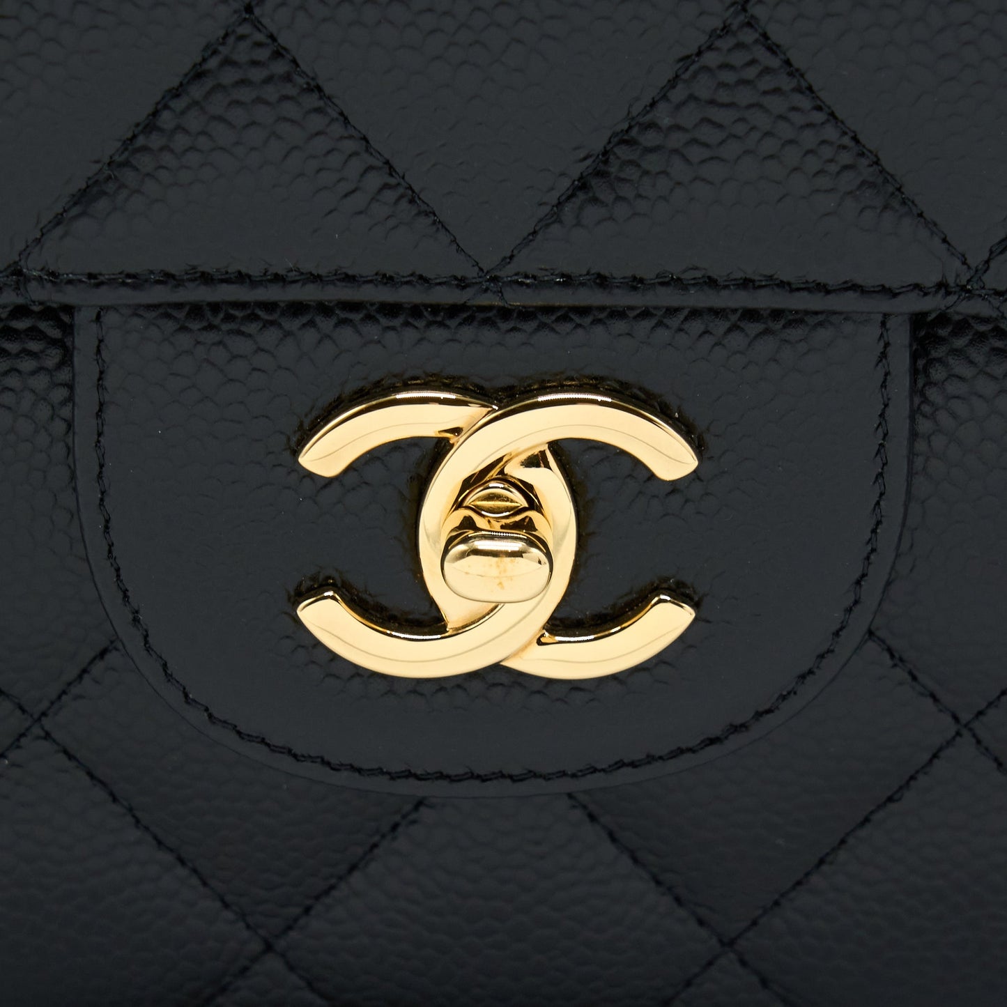 Chanel Jumbo Classic Flap Bag Caviar Black