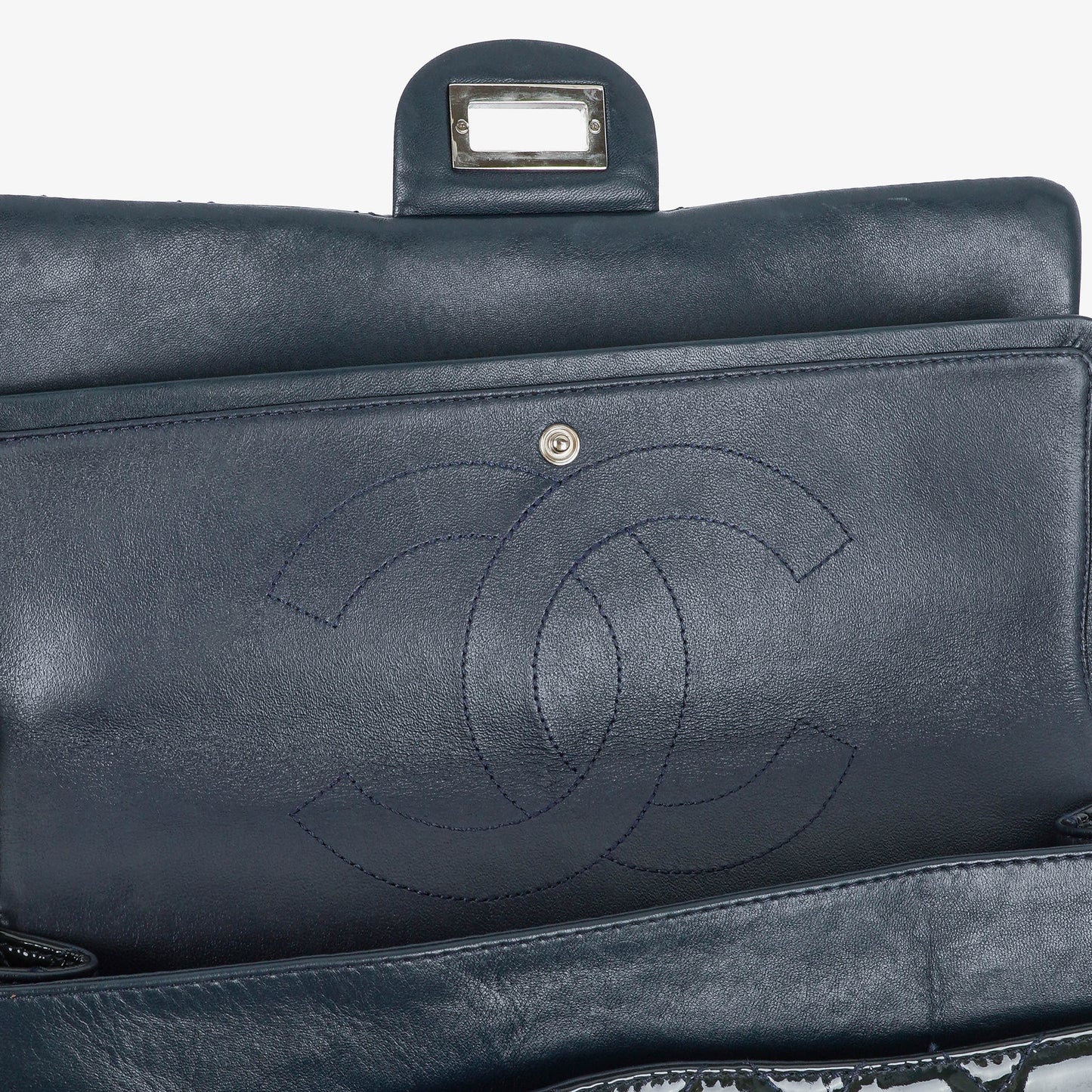 Chanel 2.55 Reissue Double Flap Patent Leather With Ruthenium Hardware