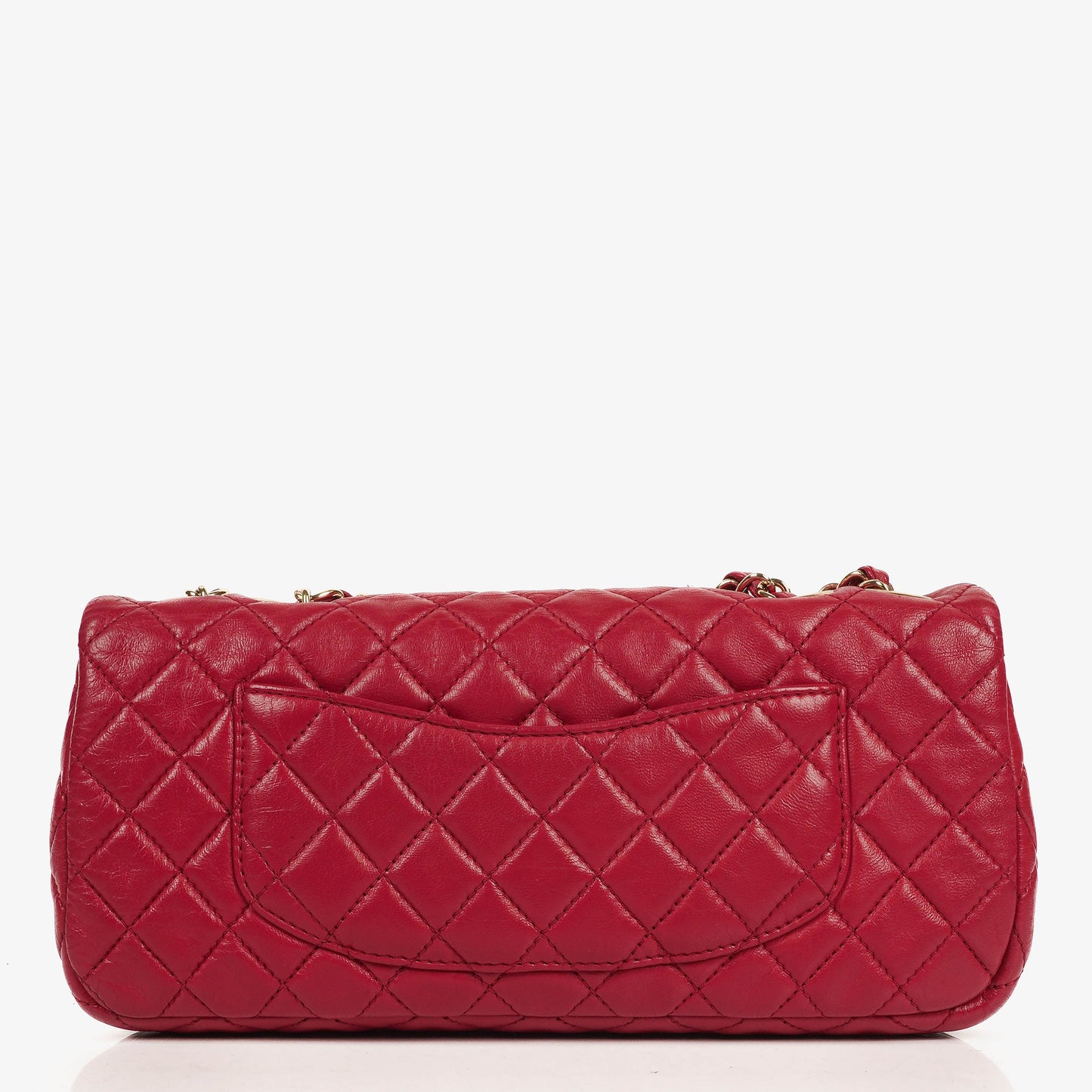Chanel Valentine Charm Red Quilted Lambskin Flap Bag