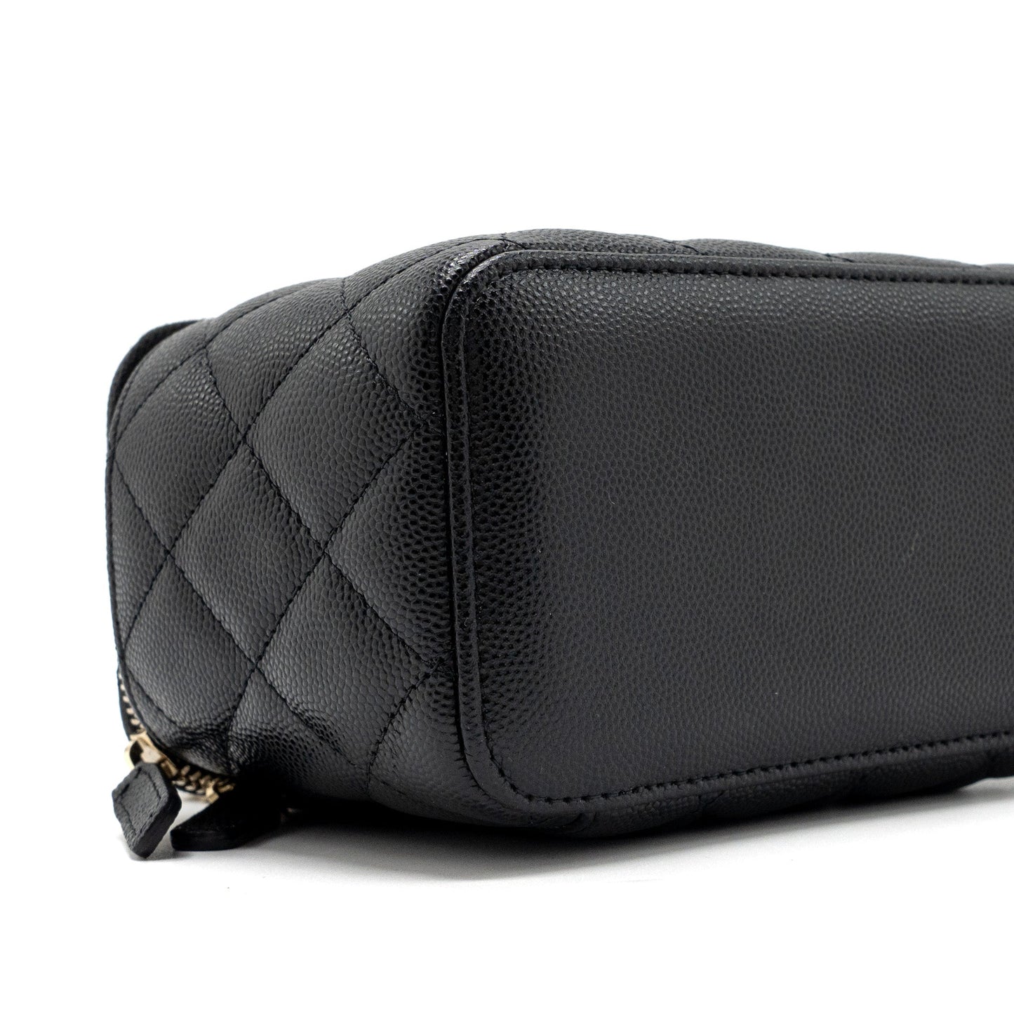 Chanel Long Vanity Case Caviar Black L