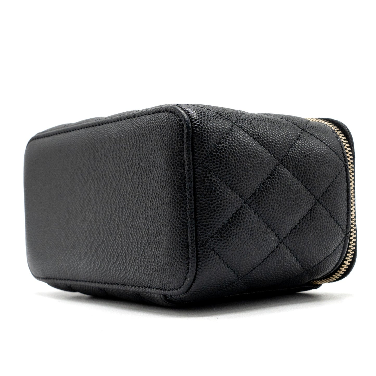 Chanel Long Vanity Case Caviar Black L