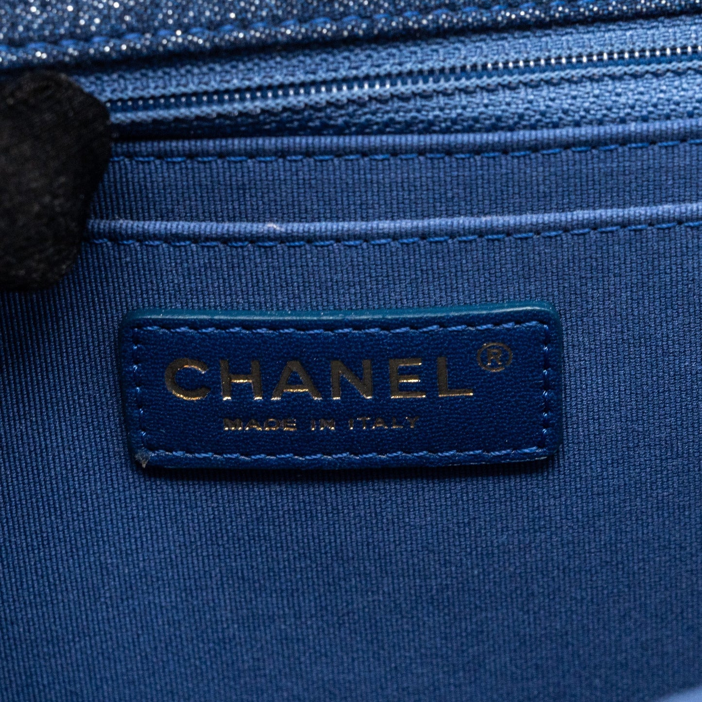 Chanel 23S Flap Backpack Denim Blue Brushed  (Microchip)