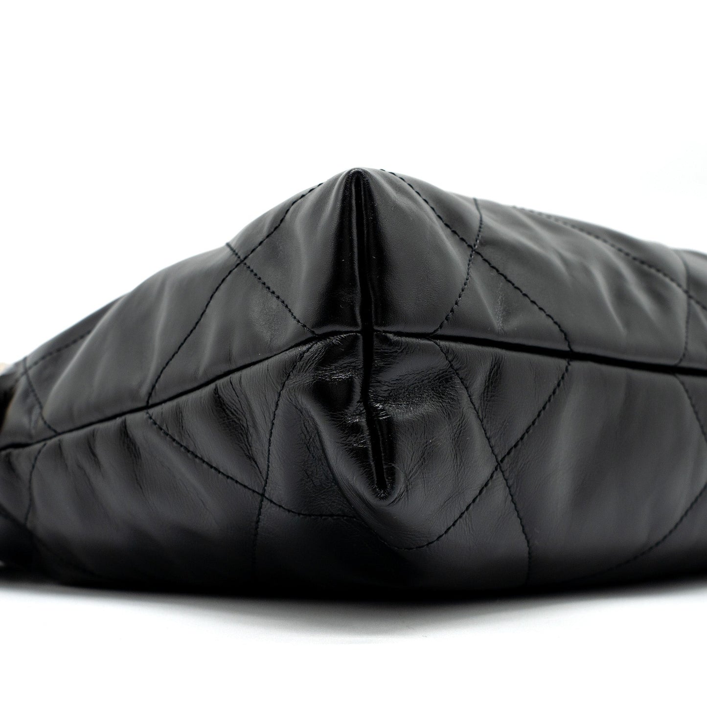 Chanel Small 22 Bag Shiny Calfskin Black  (Microchip)