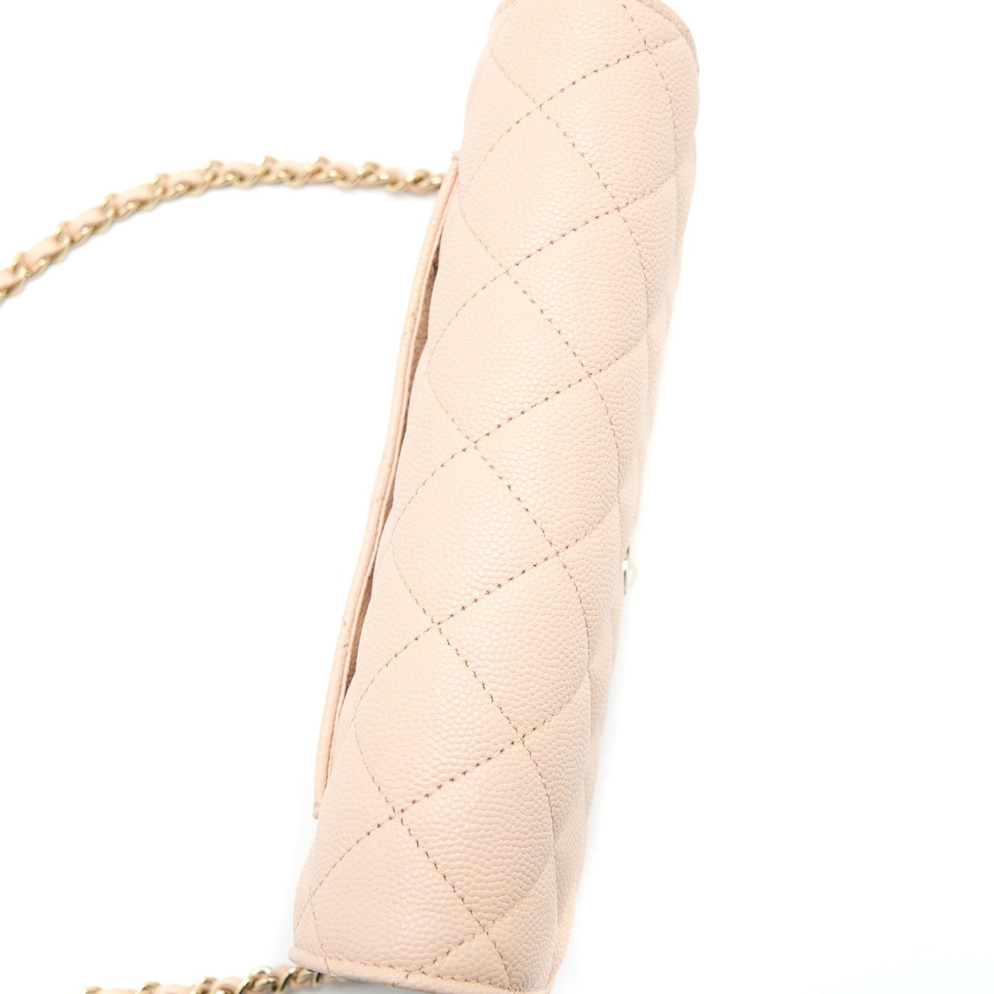 Chanel Classic Wallet On Chain Caviar Light Pink L (Microchip)