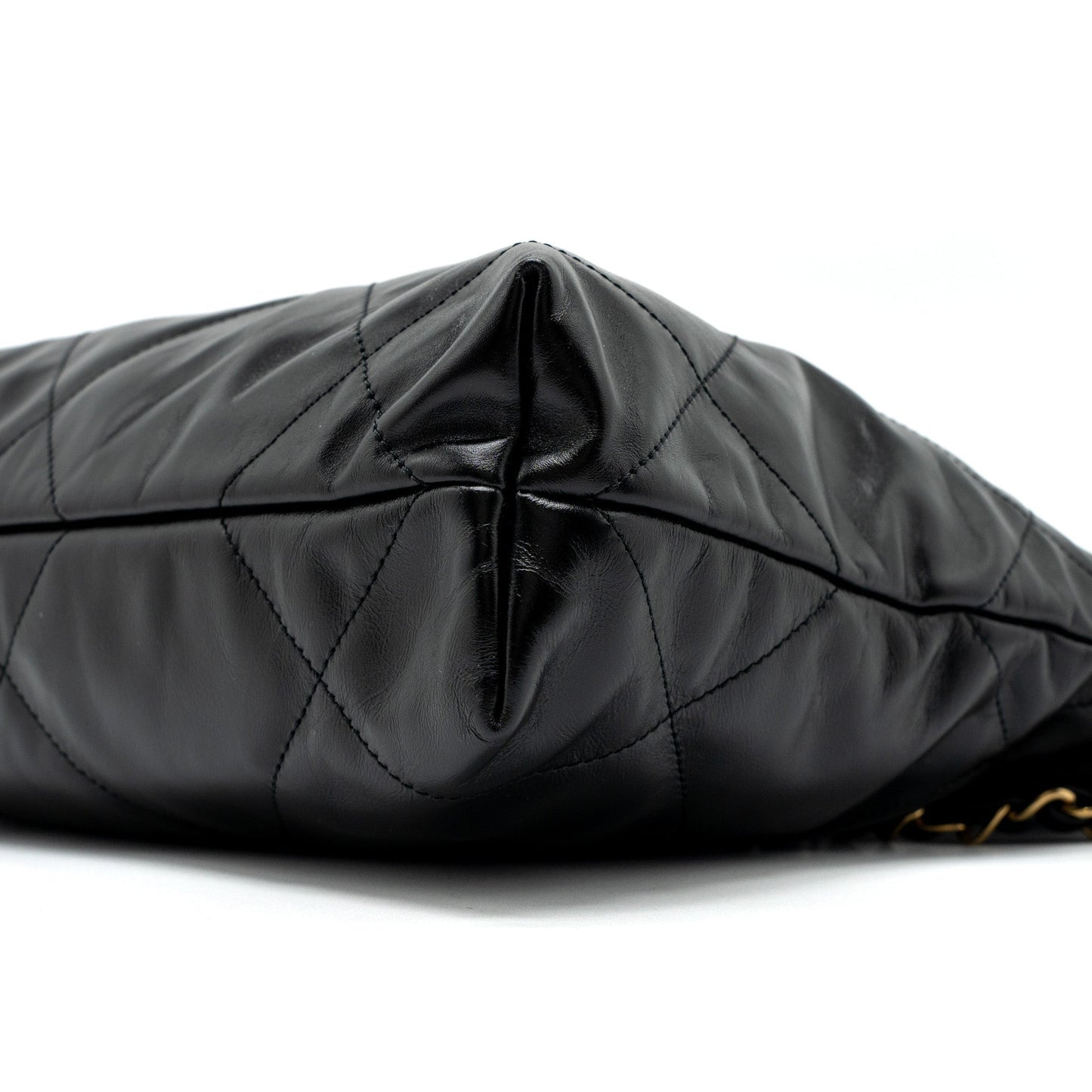 Chanel Small 22 Bag Shiny Calfskin Black  (Microchip)