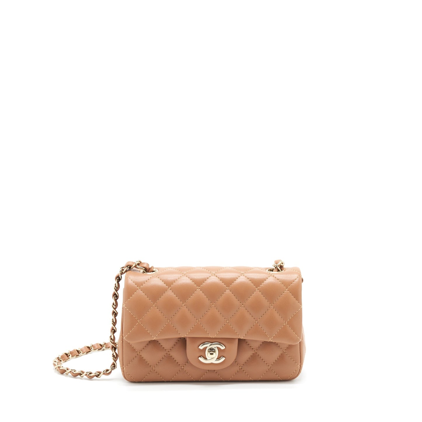 Chanel 22S Mini Rectangular Flap Bag Caramel L
