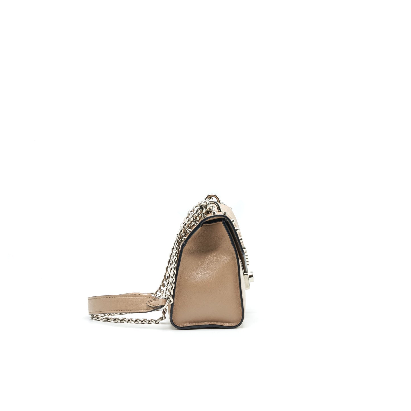PRADA Small Leather Purse Beige