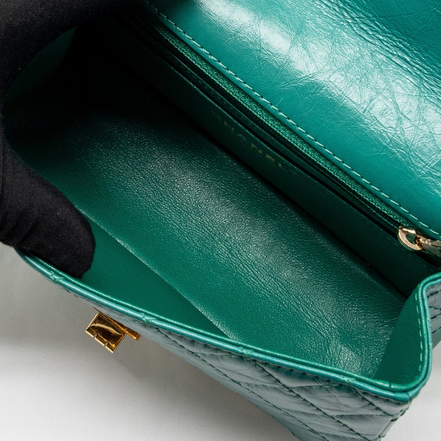 Chanel Mini 2.55 Reissue Flap Bag Calfskin Green