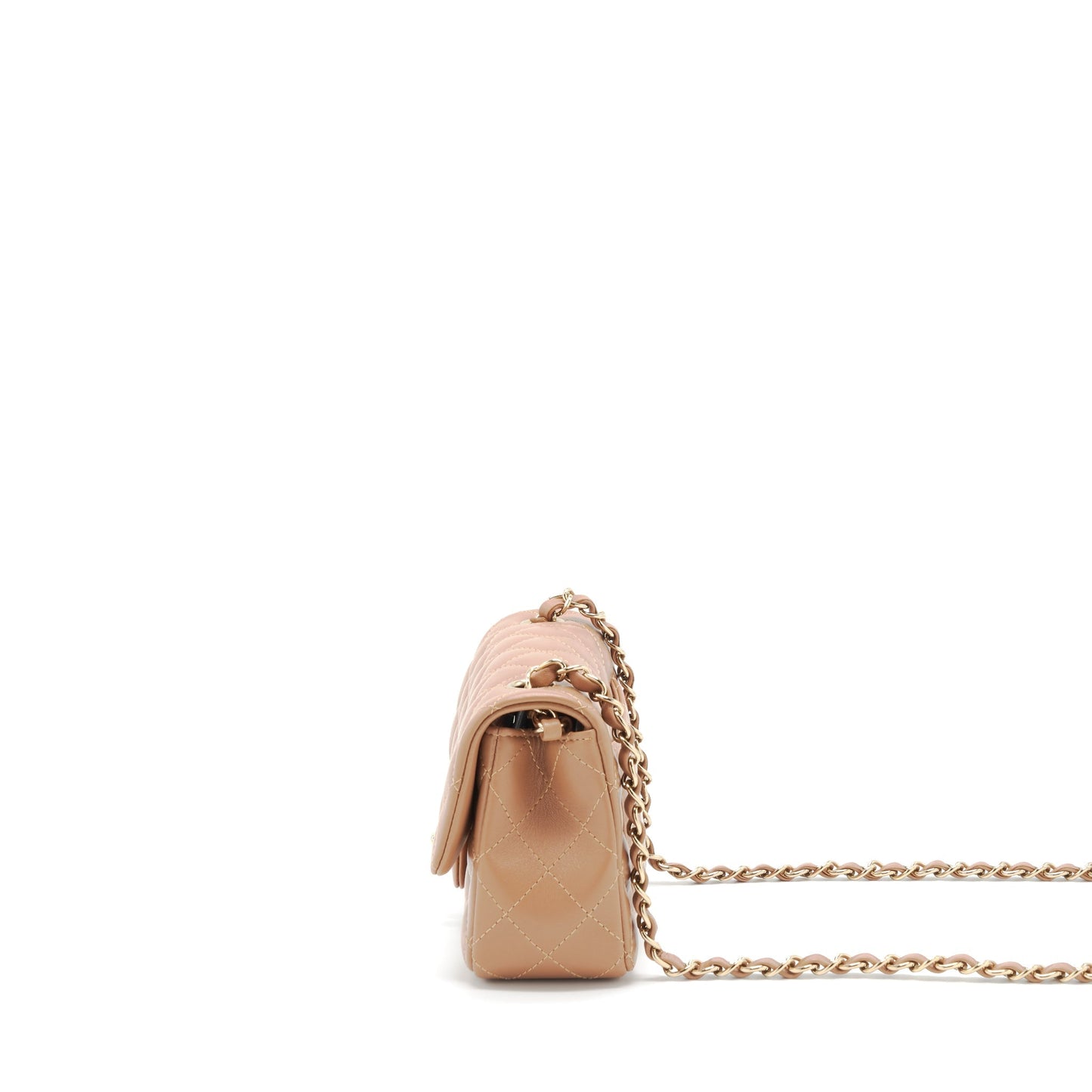 Chanel 22S Mini Rectangular Flap Bag Caramel L