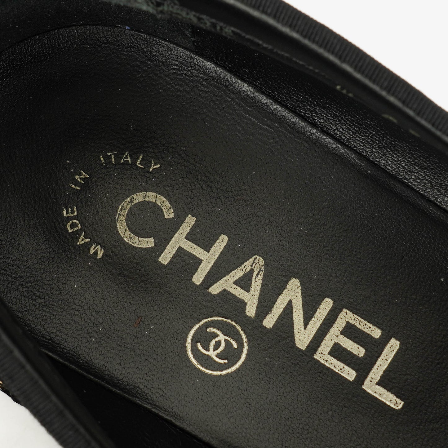 Chanel CC Velvet Platform Mocassins Loafers