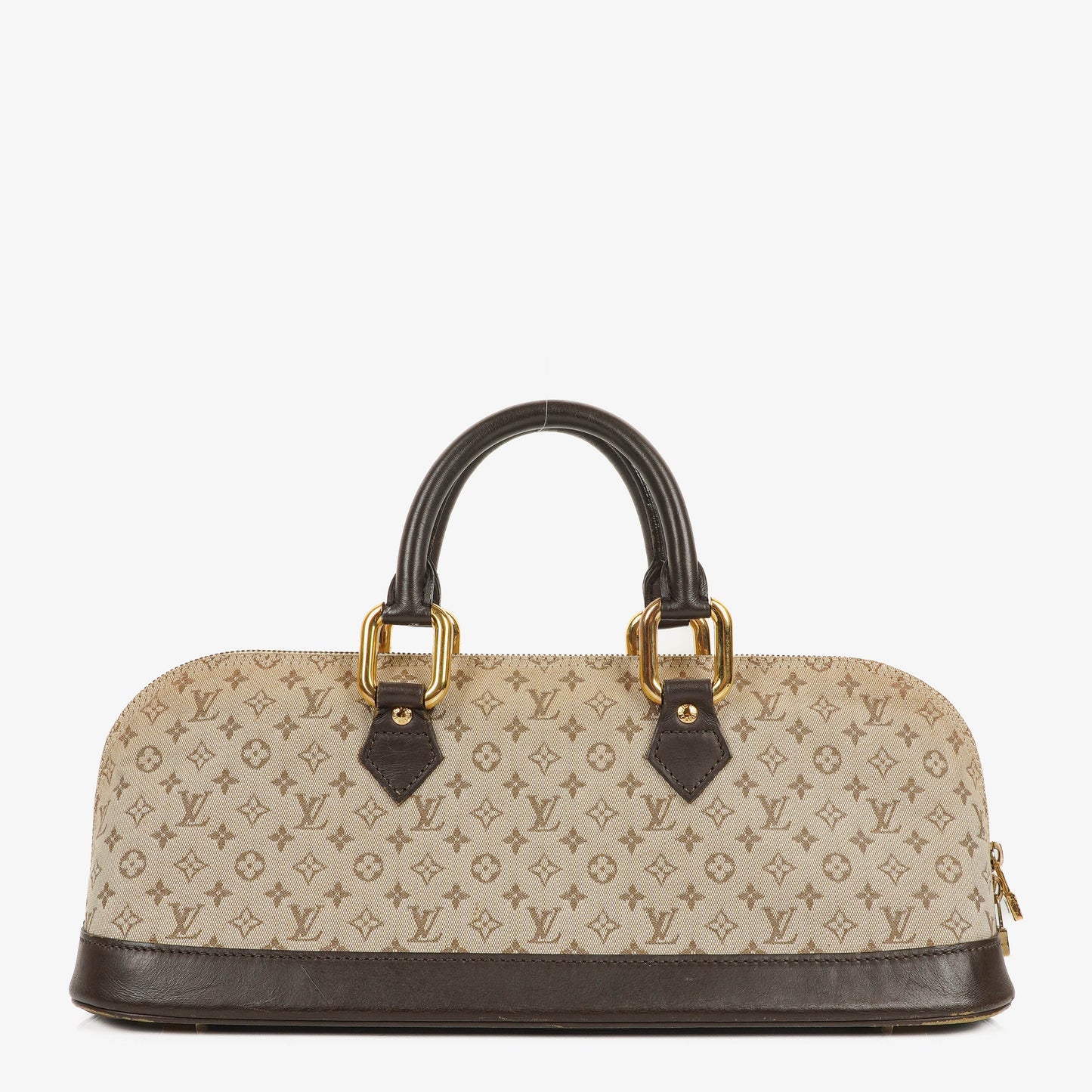 Louis Vuitton Alma Long Brown Monogram Mini Lin Handbag