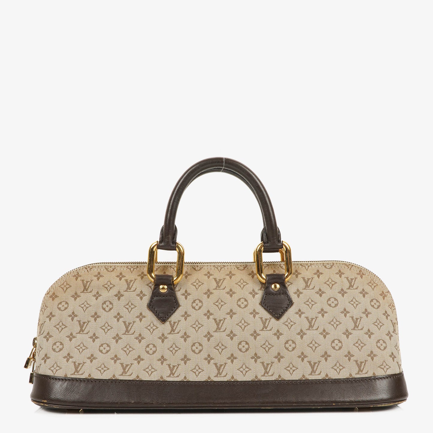 Louis Vuitton Alma Long Brown Monogram Mini Lin Handbag