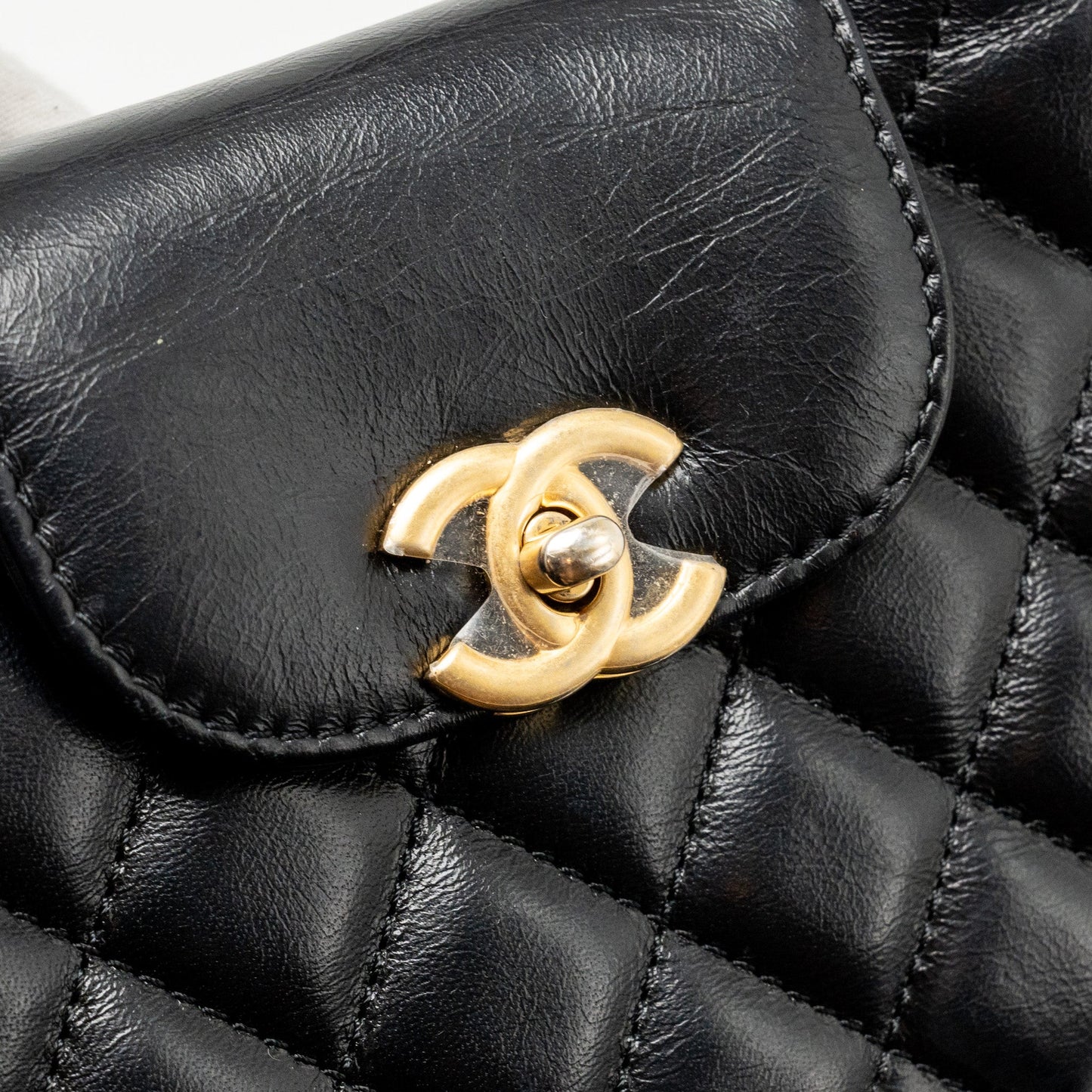 Chanel Mini Kelly Shopping Tote Bag Calfskin black  (microchip)