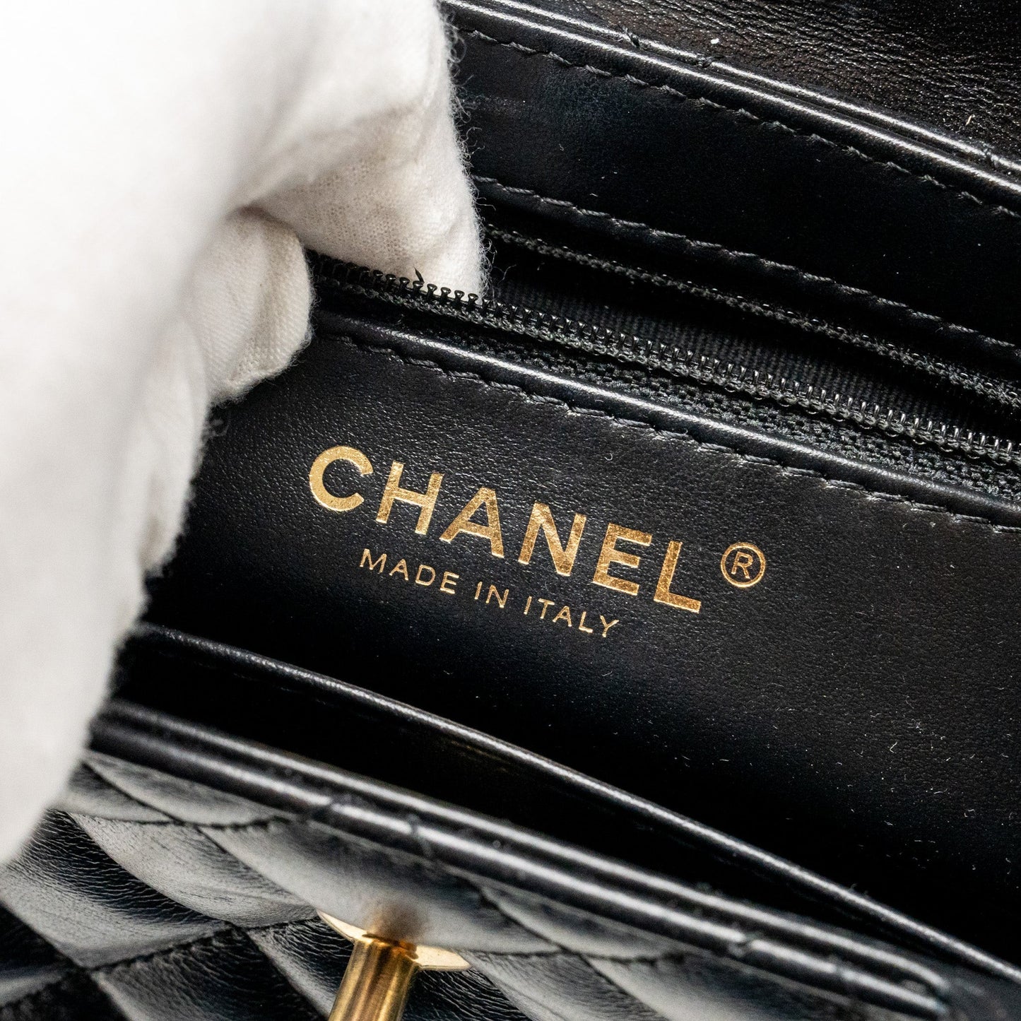 Chanel Mini Kelly Shopping Tote Bag Calfskin black  (microchip)