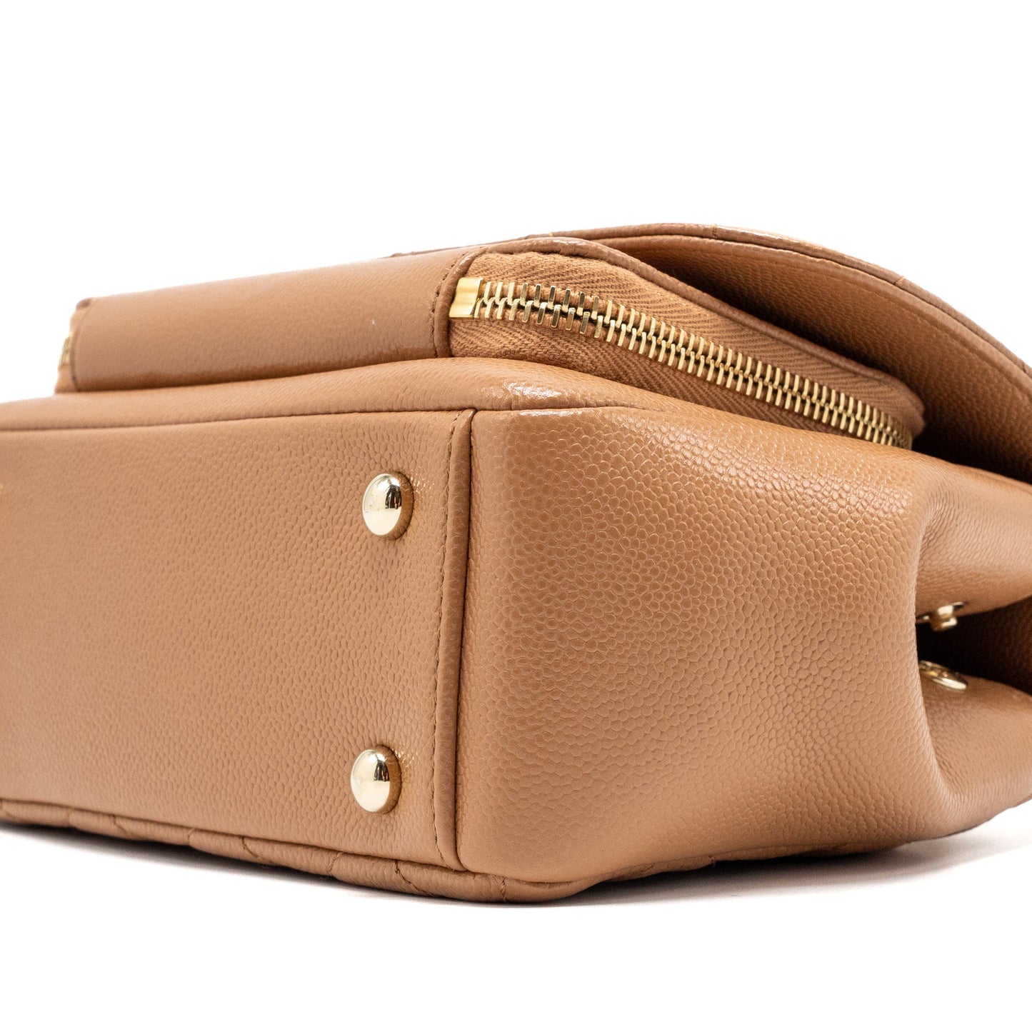 Chanel Small Business Affinity Caviar Dark Beige L