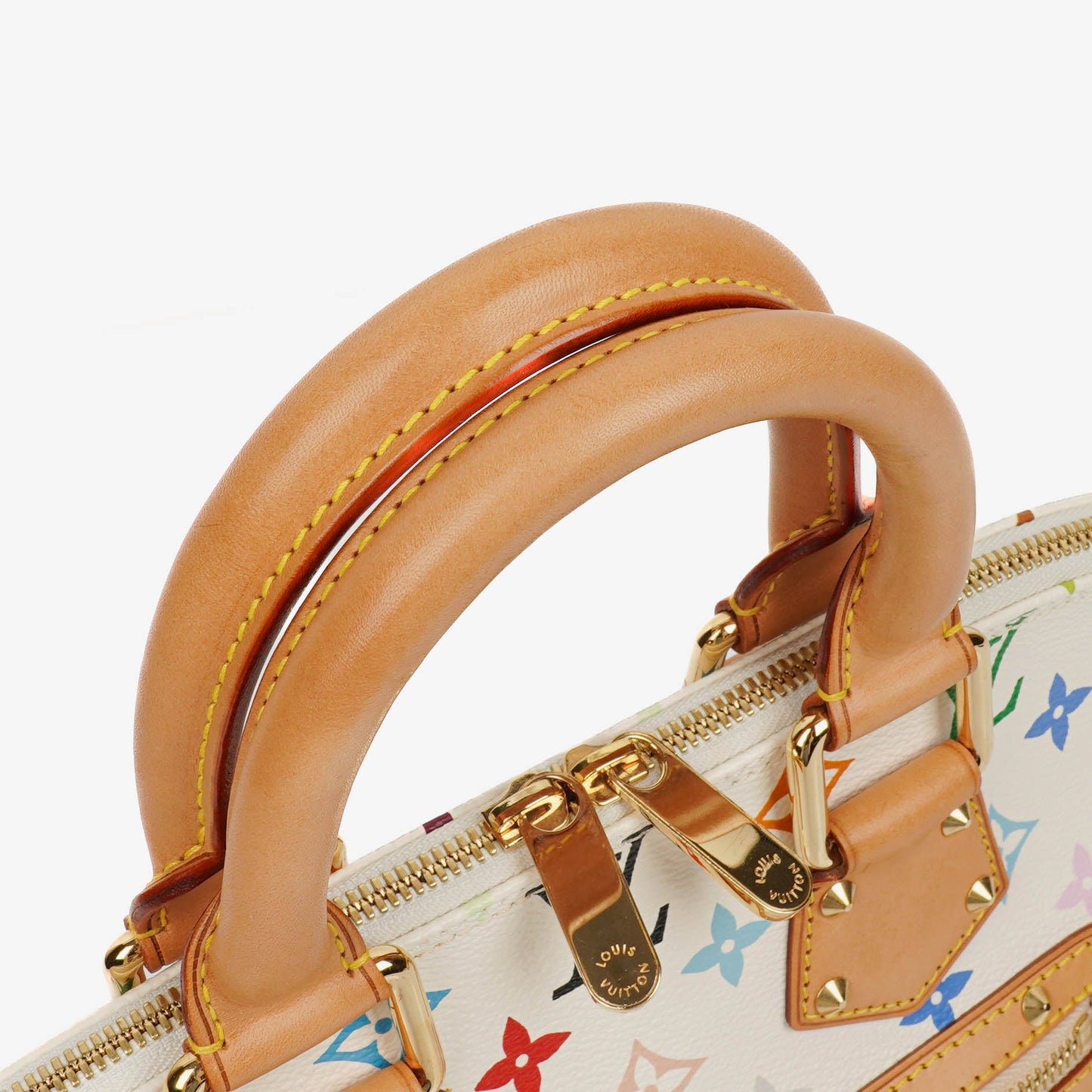Louis Vuitton x Takashi Murakami Alma PM White Monogram Multicolor Bag