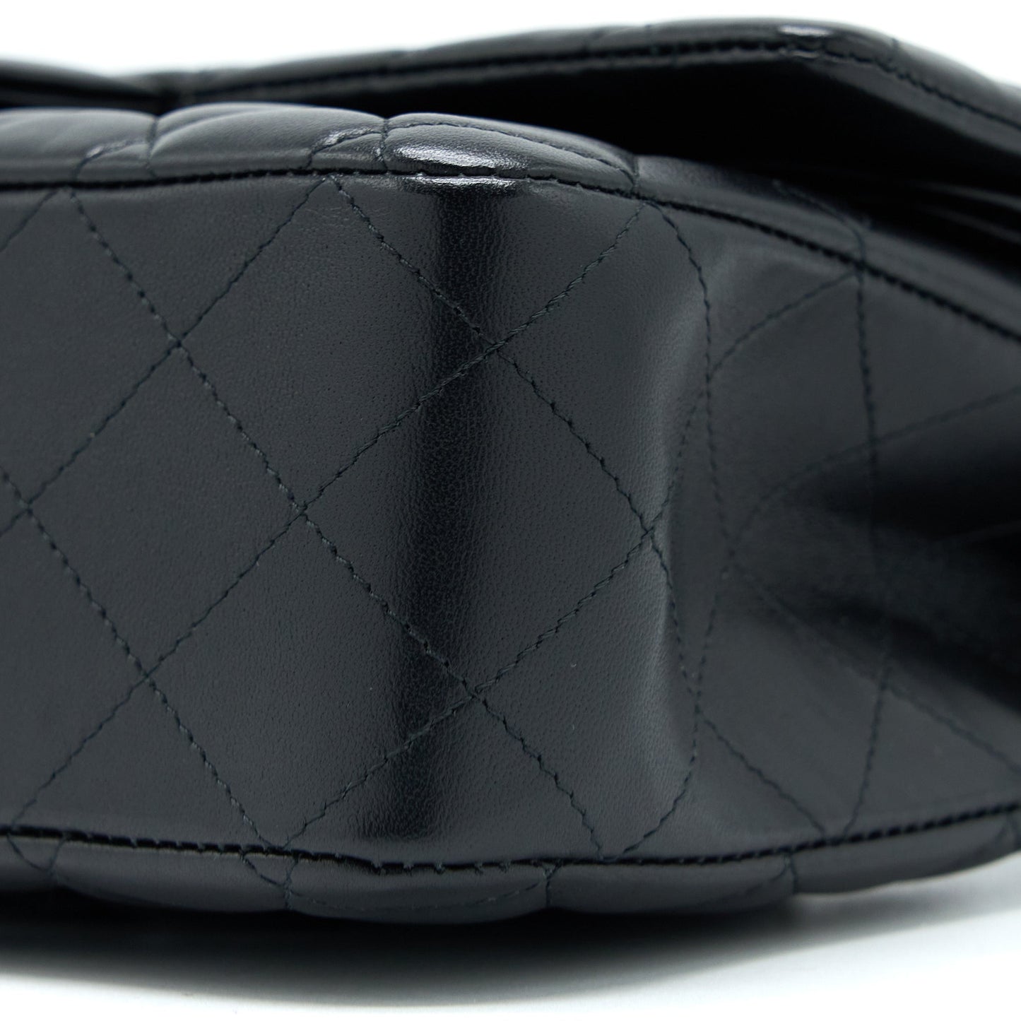 Chanel Medium Classic Double Flap Bag Lambskin So Black with Black Hardware (Microchip)