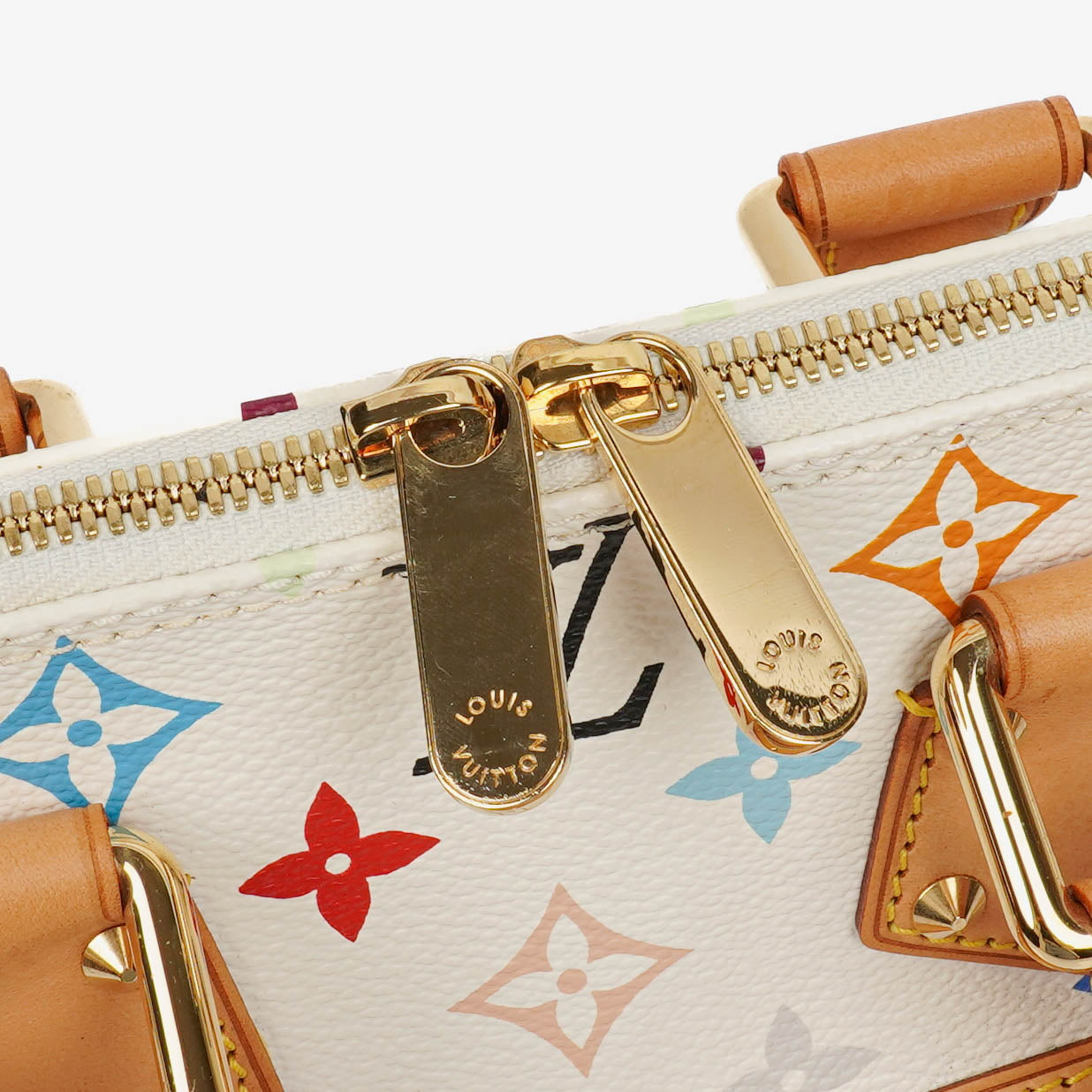 Louis Vuitton x Takashi Murakami Alma PM White Monogram Multicolor Bag