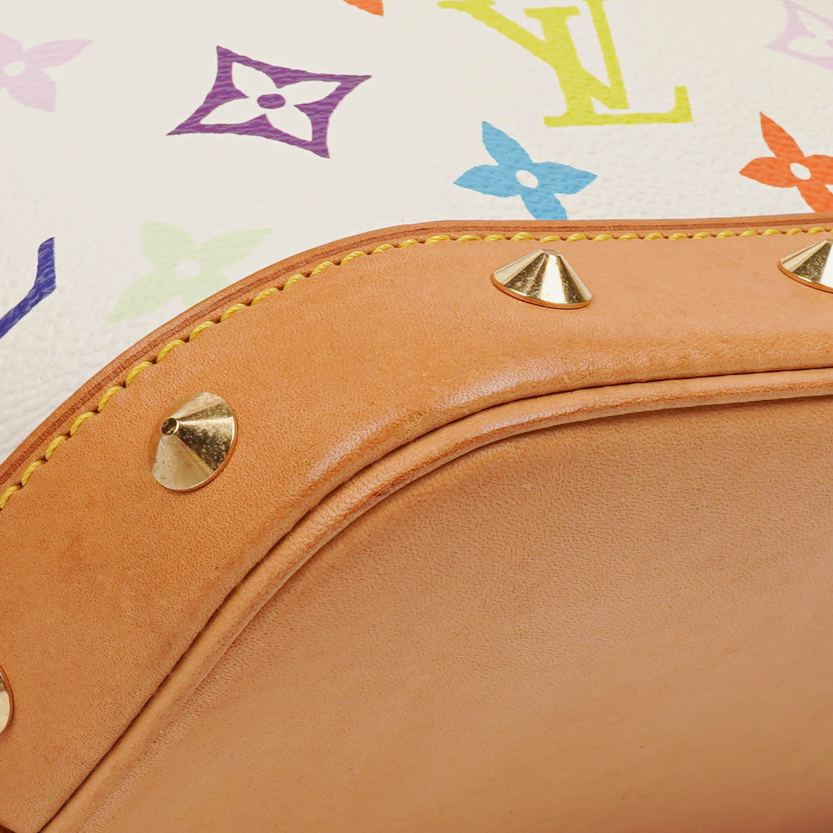 Louis Vuitton x Takashi Murakami Alma PM White Monogram Multicolor Bag