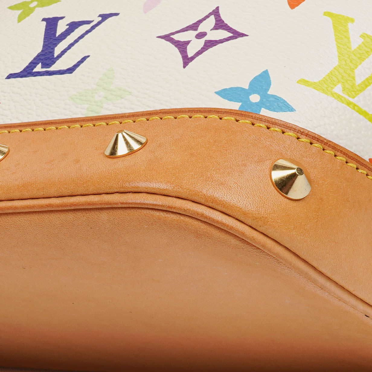 Louis Vuitton x Takashi Murakami Alma PM White Monogram Multicolor Bag