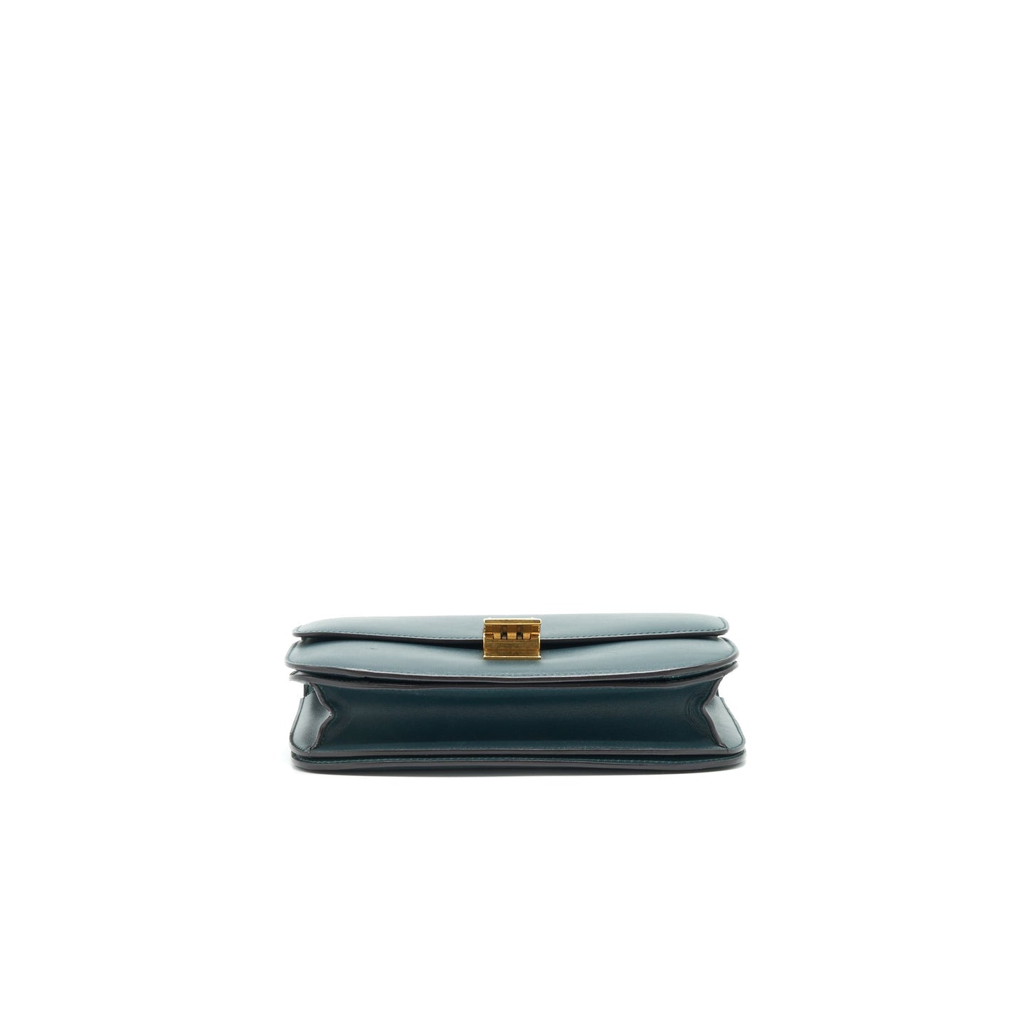 Celine Box Amazon Green calfskin Leather