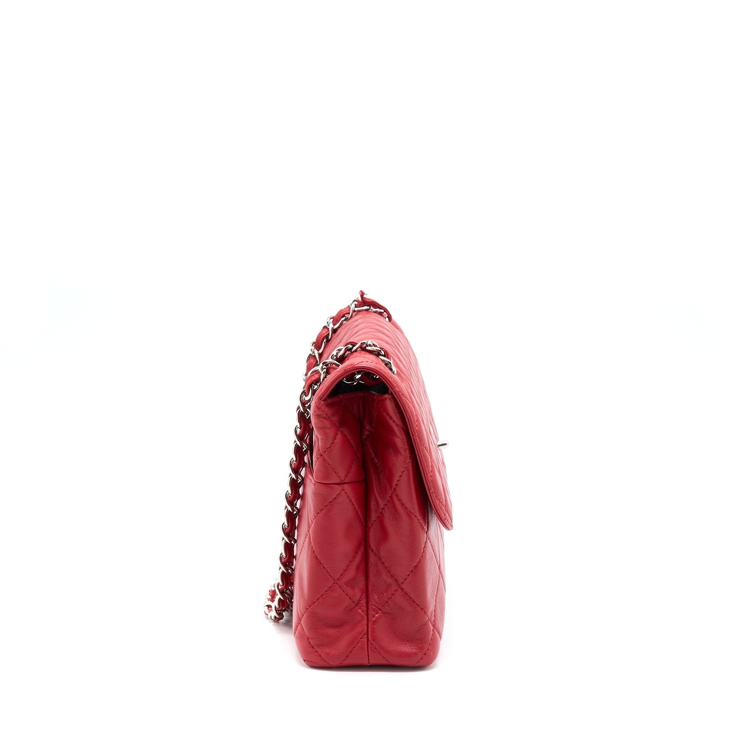 Chanel Large Flap Bag Lambskin Red
