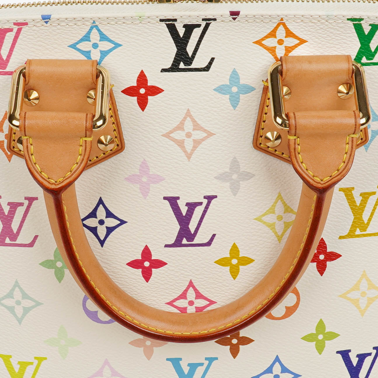 Louis Vuitton x Takashi Murakami Alma PM White Monogram Multicolor Bag