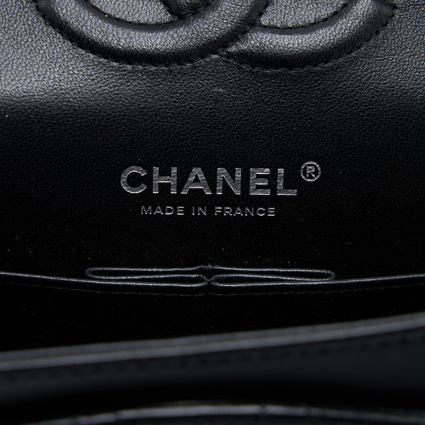 Chanel Medium Classic Double Flap Bag Lambskin So Black with Black Hardware (Microchip)