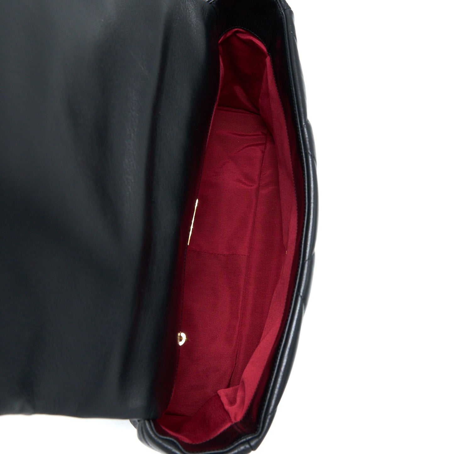 Chanel Maxi 19 Bag Goatskin Black Multicolour Hardware