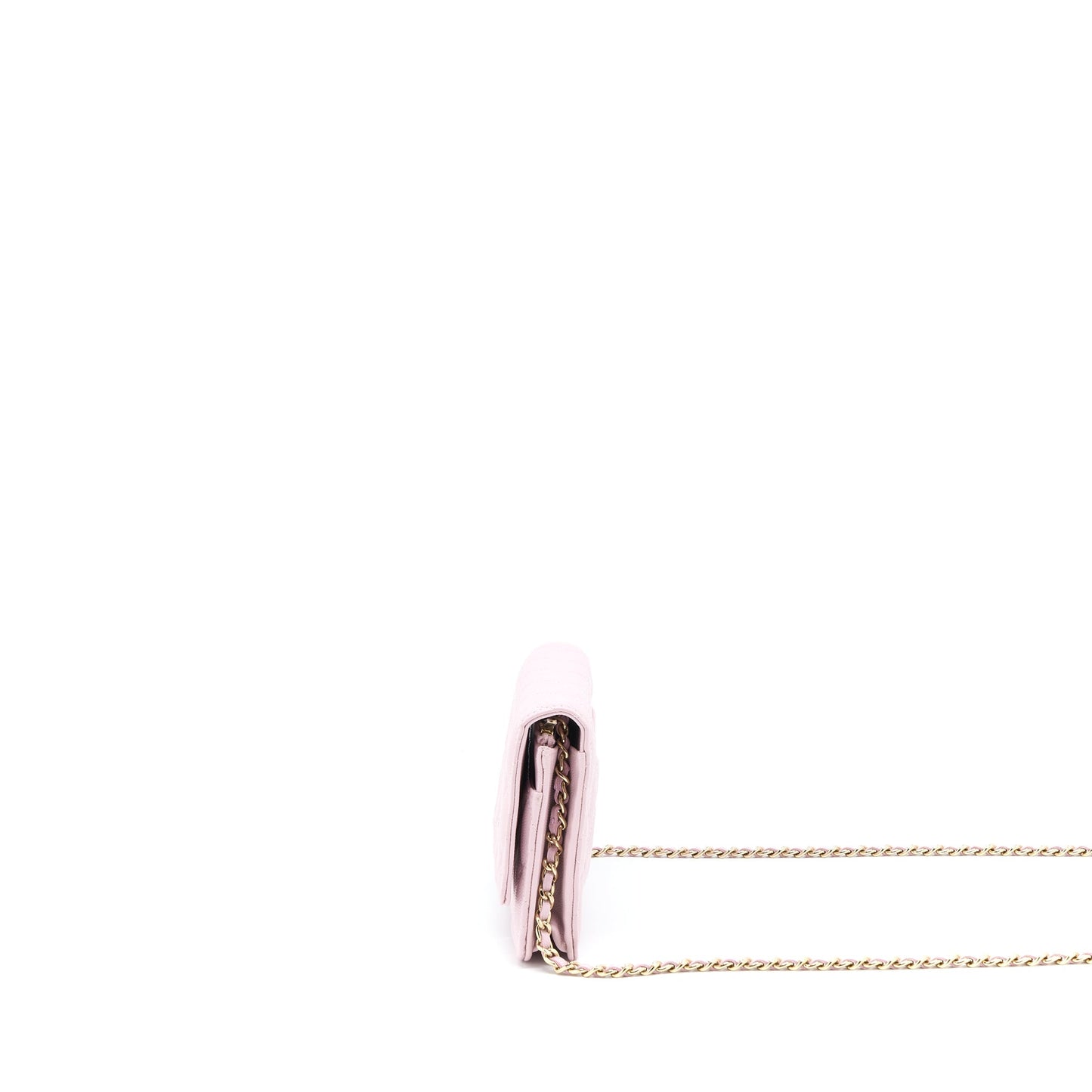 Chanel Classic Wallet On Chain Caviar Light Pink L