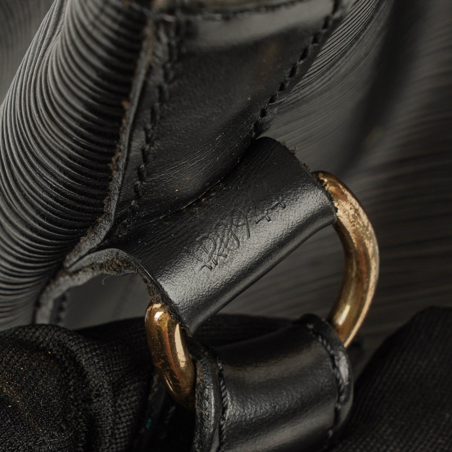 Louis Vuitton Petit Noe Black EPI Leather Shoulder Bag