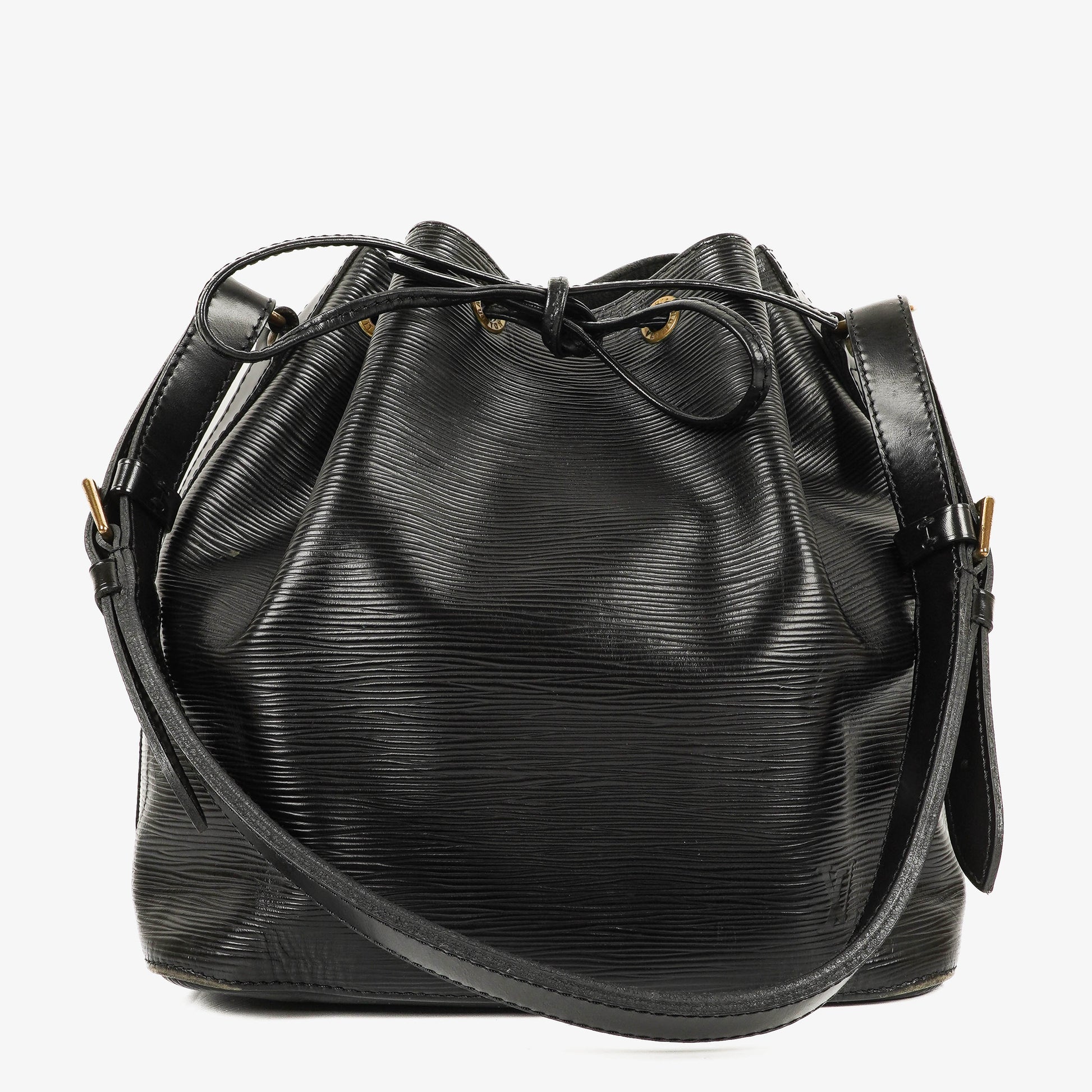 Louis Vuitton Petit Noe Black EPI Leather Shoulder Bag