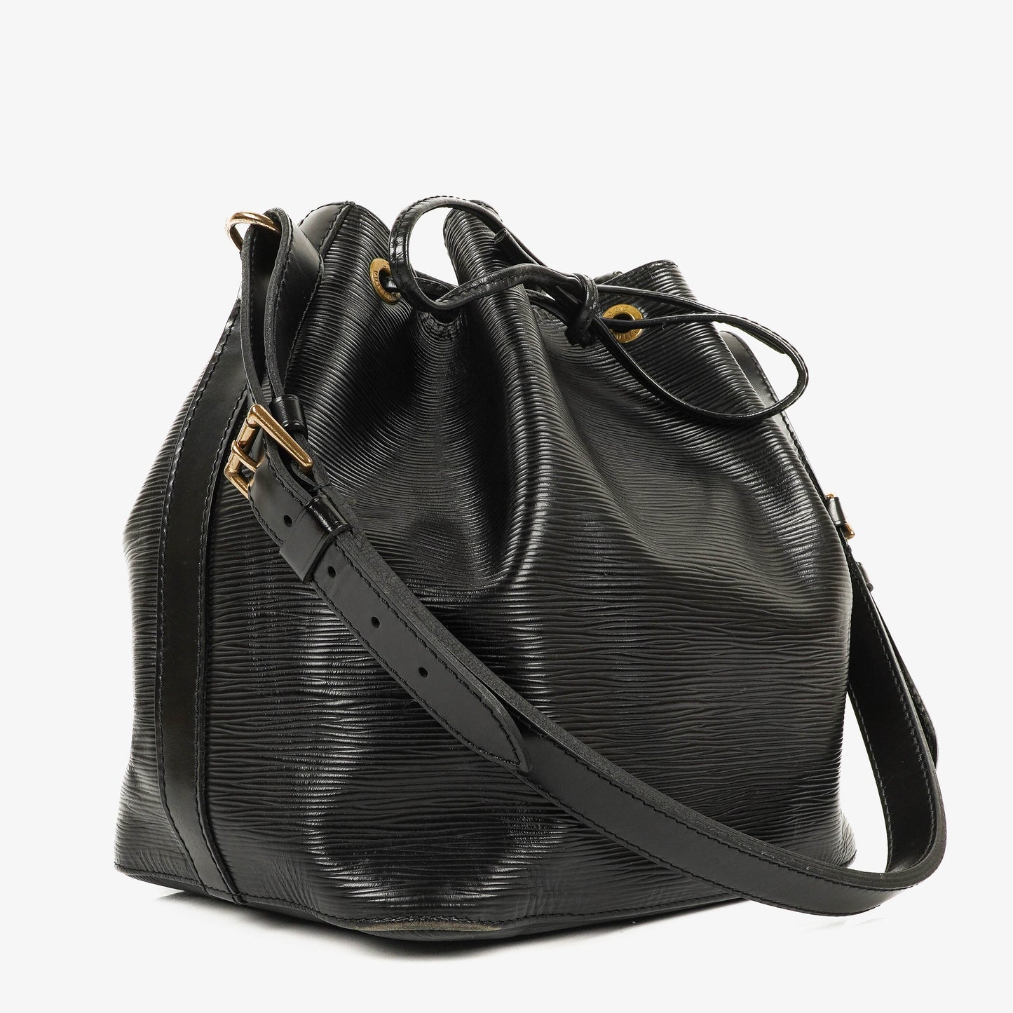 Louis Vuitton Petit Noe Black EPI Leather Shoulder Bag