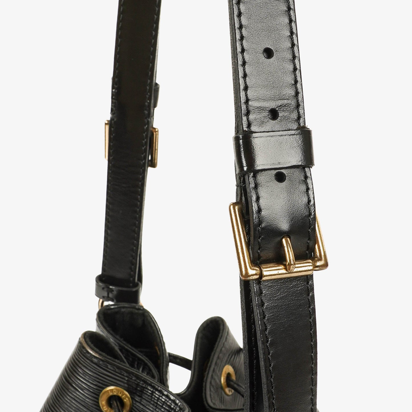 Louis Vuitton Petit Noe Black EPI Leather Shoulder Bag