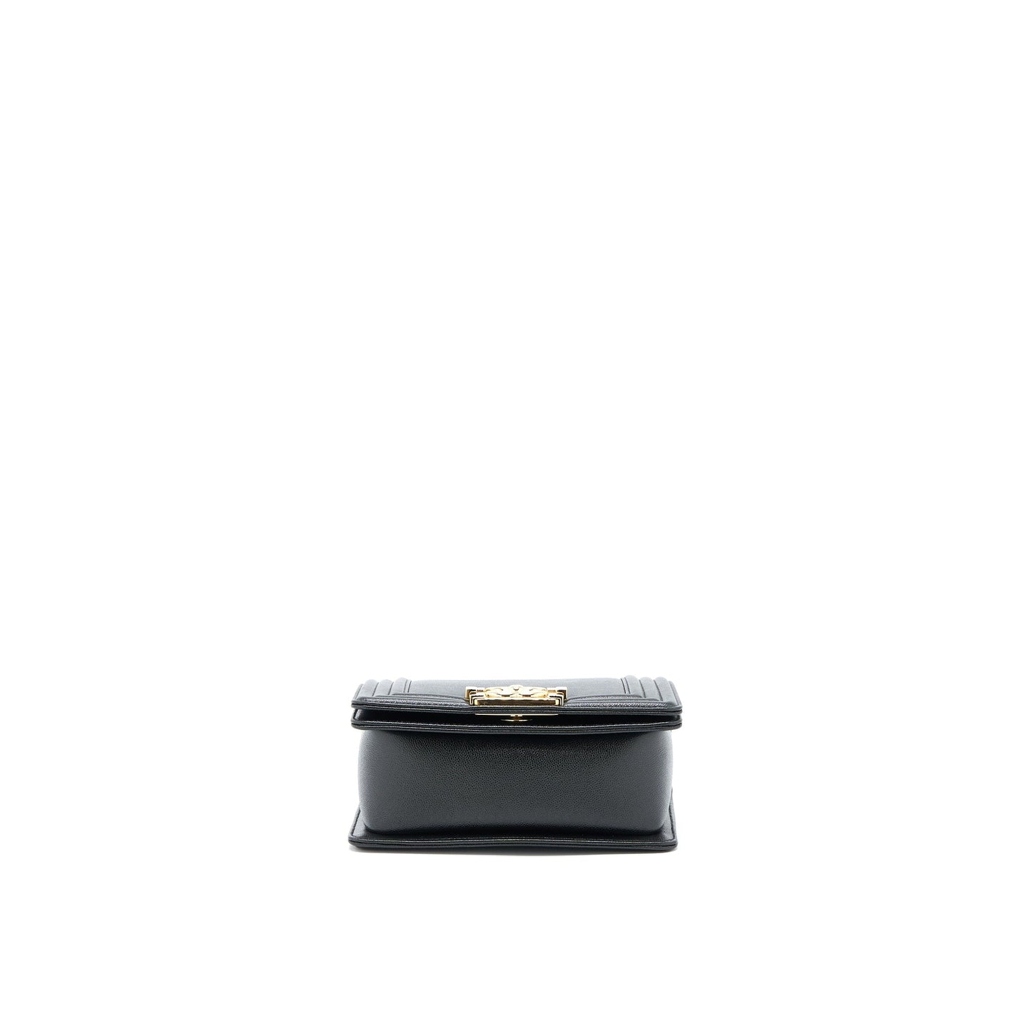 Chanel Mini Boy Bag Calfskin Black L (Microchip)