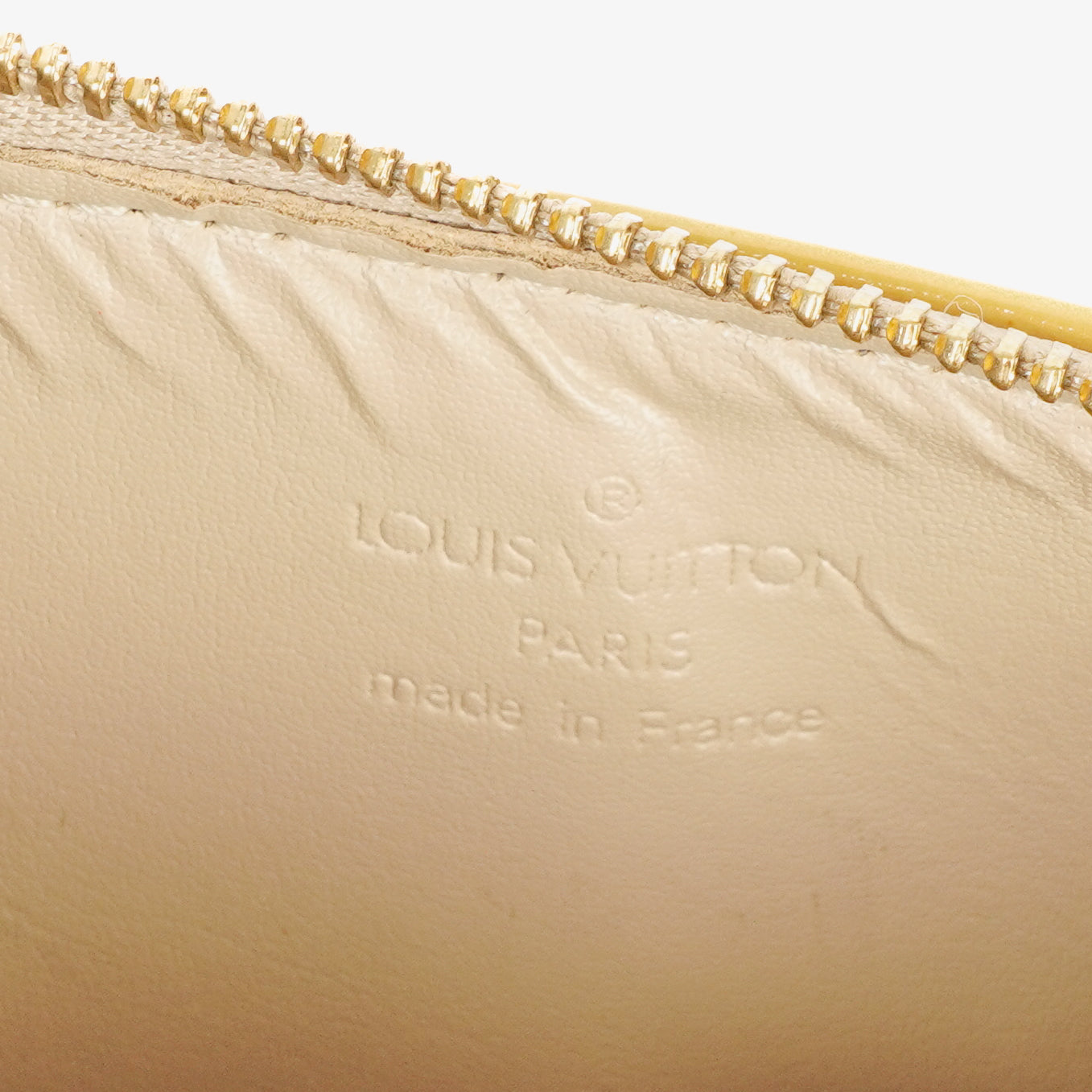 Louis Vuitton Lexington Flowers Yellow Vernis Leather Clutch Handbag