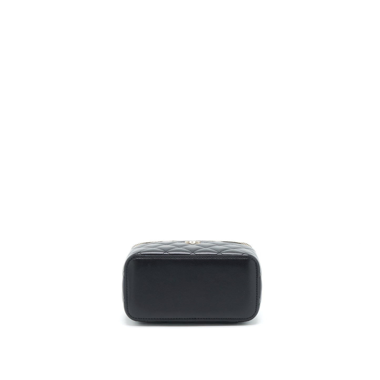 Chanel Top Handle Long Vanity Lambskin Black L