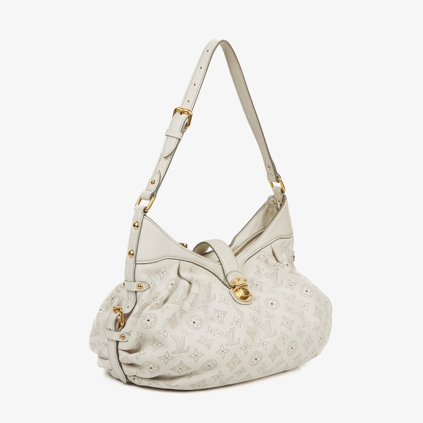 Louis Vuitton Mahina XS Leather White Monogram Shoulder Bag