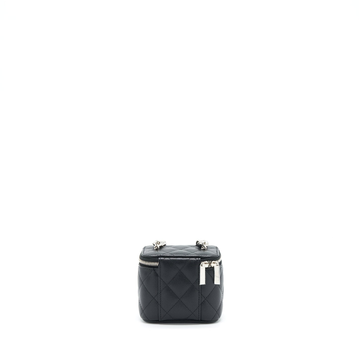 Chanel 22S Mini Vanity With Coco Giant Chain Caviar Black