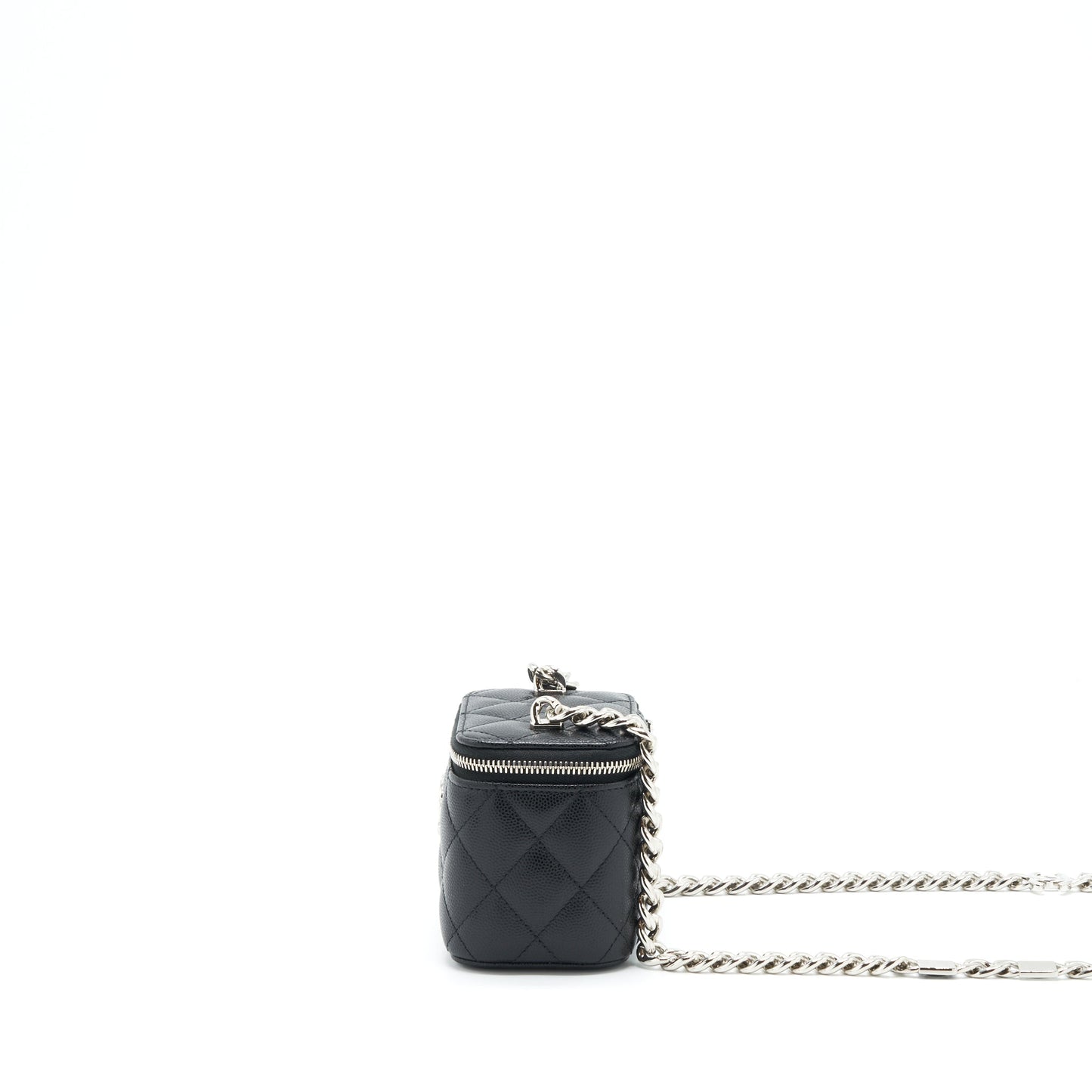 Chanel 22S Mini Vanity With Coco Giant Chain Caviar Black