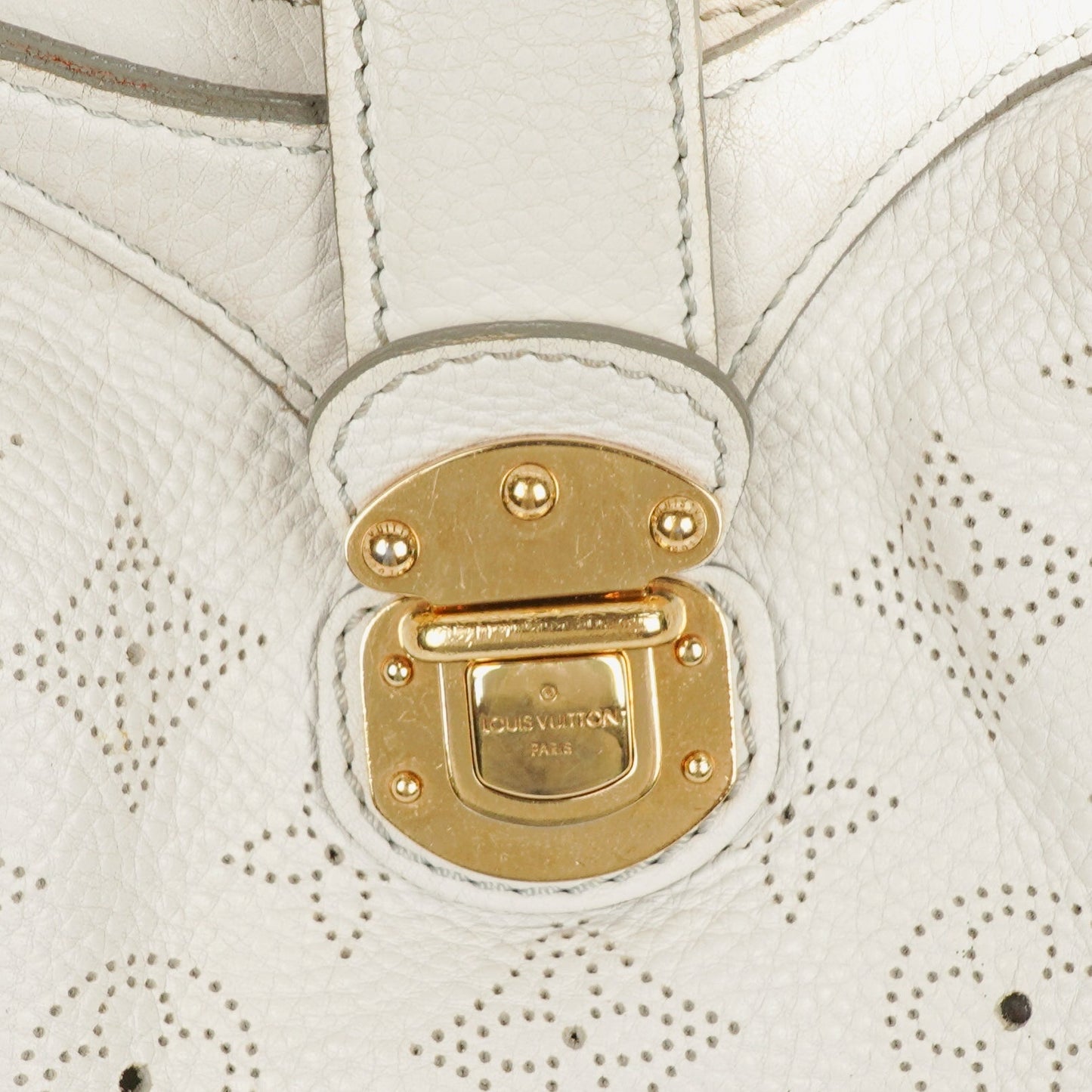 Louis Vuitton Mahina XS Leather White Monogram Shoulder Bag