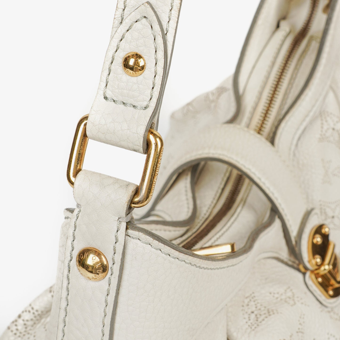 Louis Vuitton Mahina XS Leather White Monogram Shoulder Bag