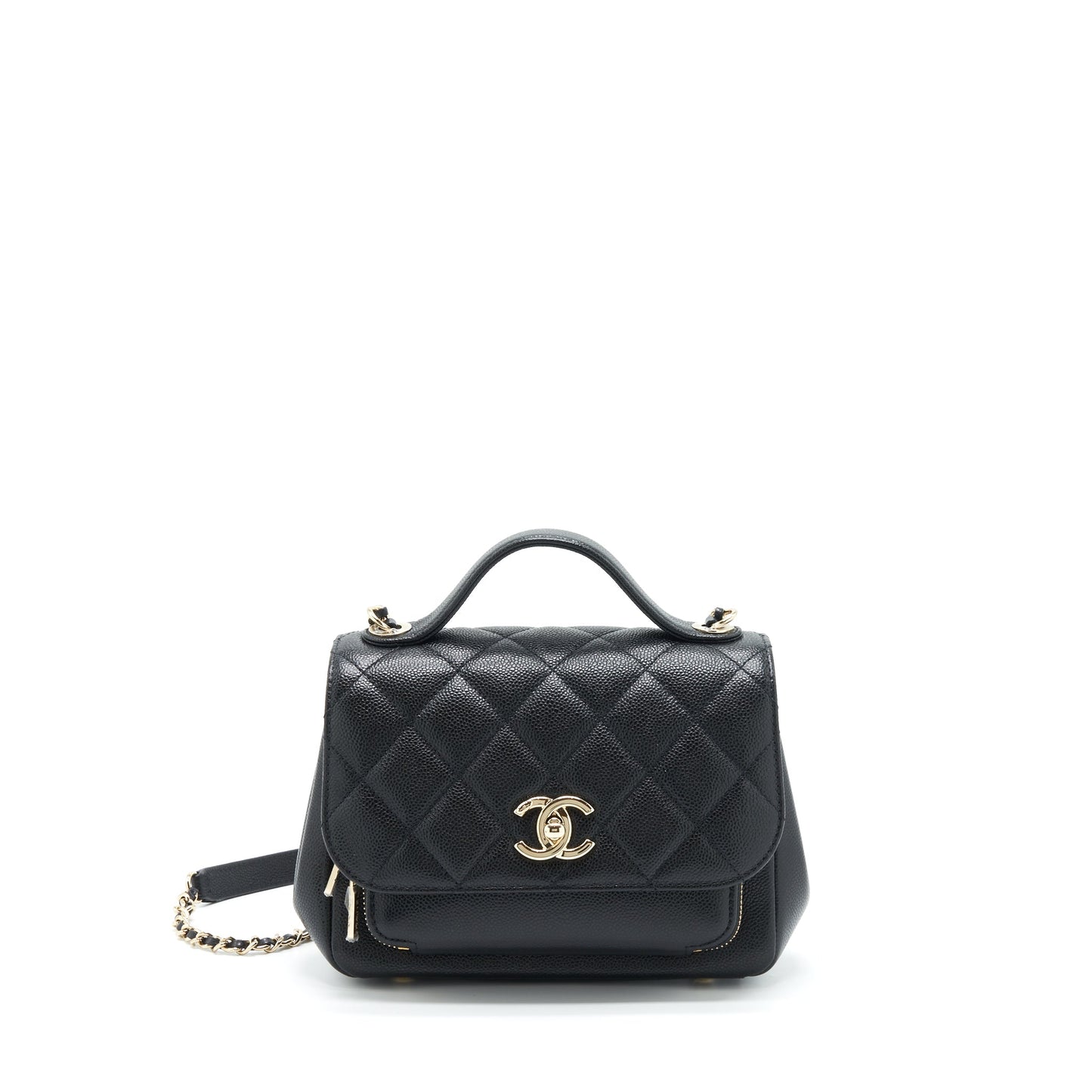 Chanel Small Business Affinity Caviar Black L