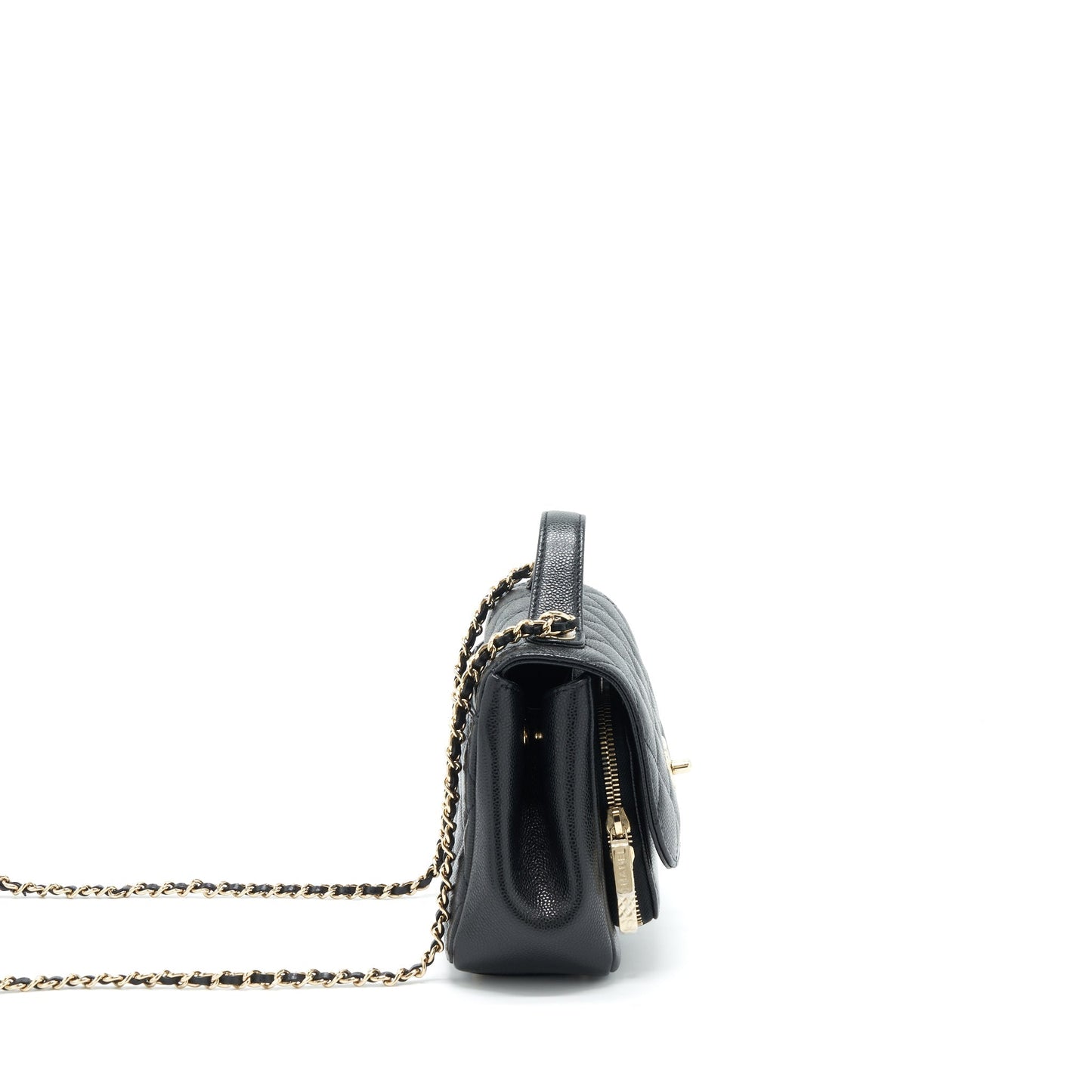 Chanel Small Business Affinity Caviar Black L
