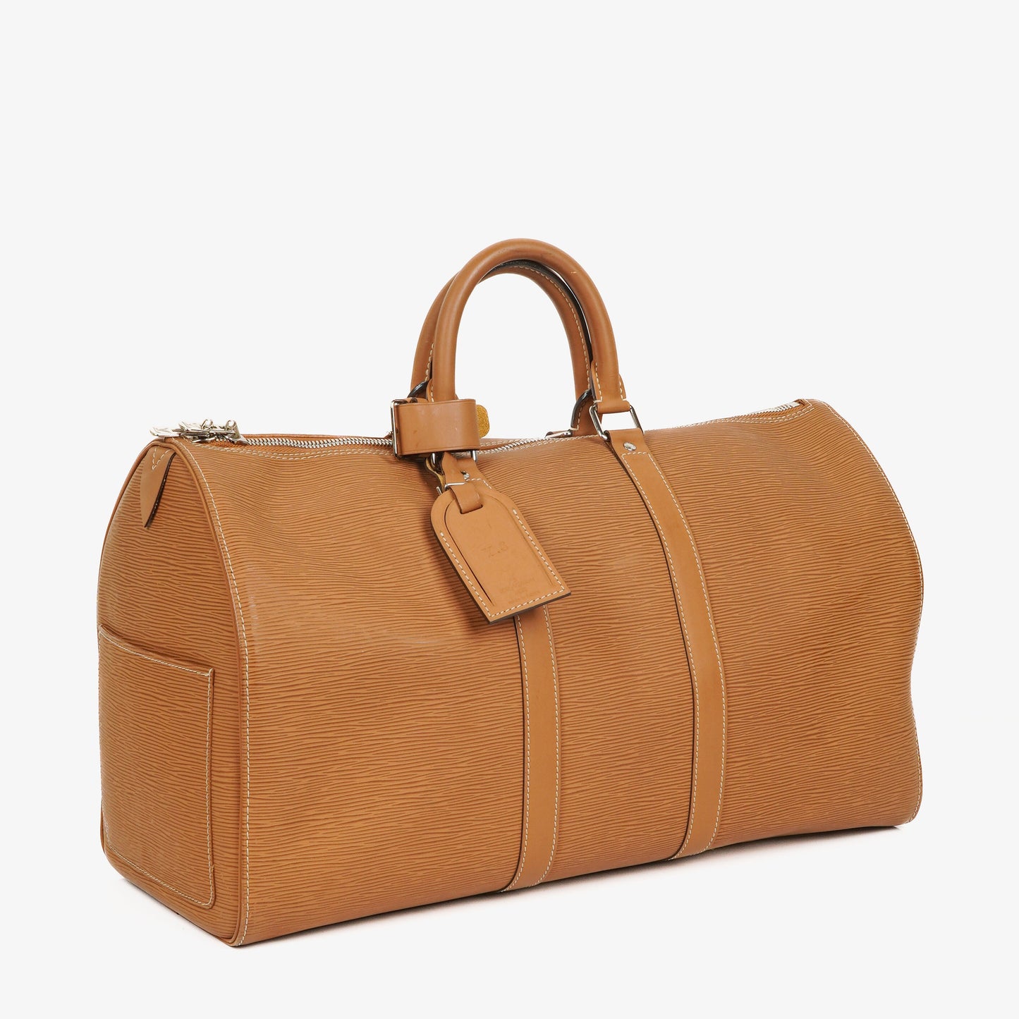 Louis Vuitton Keepall 45 Cannelle EPI Leather Travel Bag