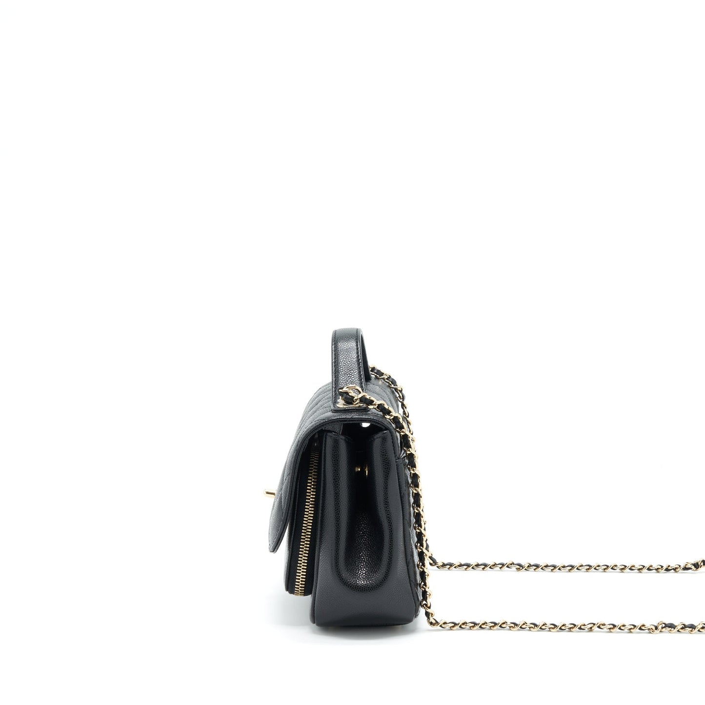 Chanel Small Business Affinity Caviar Black L