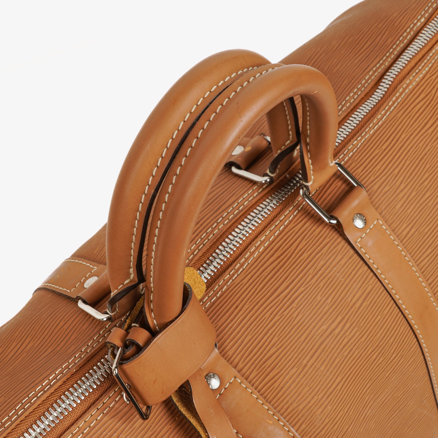 Louis Vuitton Keepall 45 Cannelle EPI Leather Travel Bag